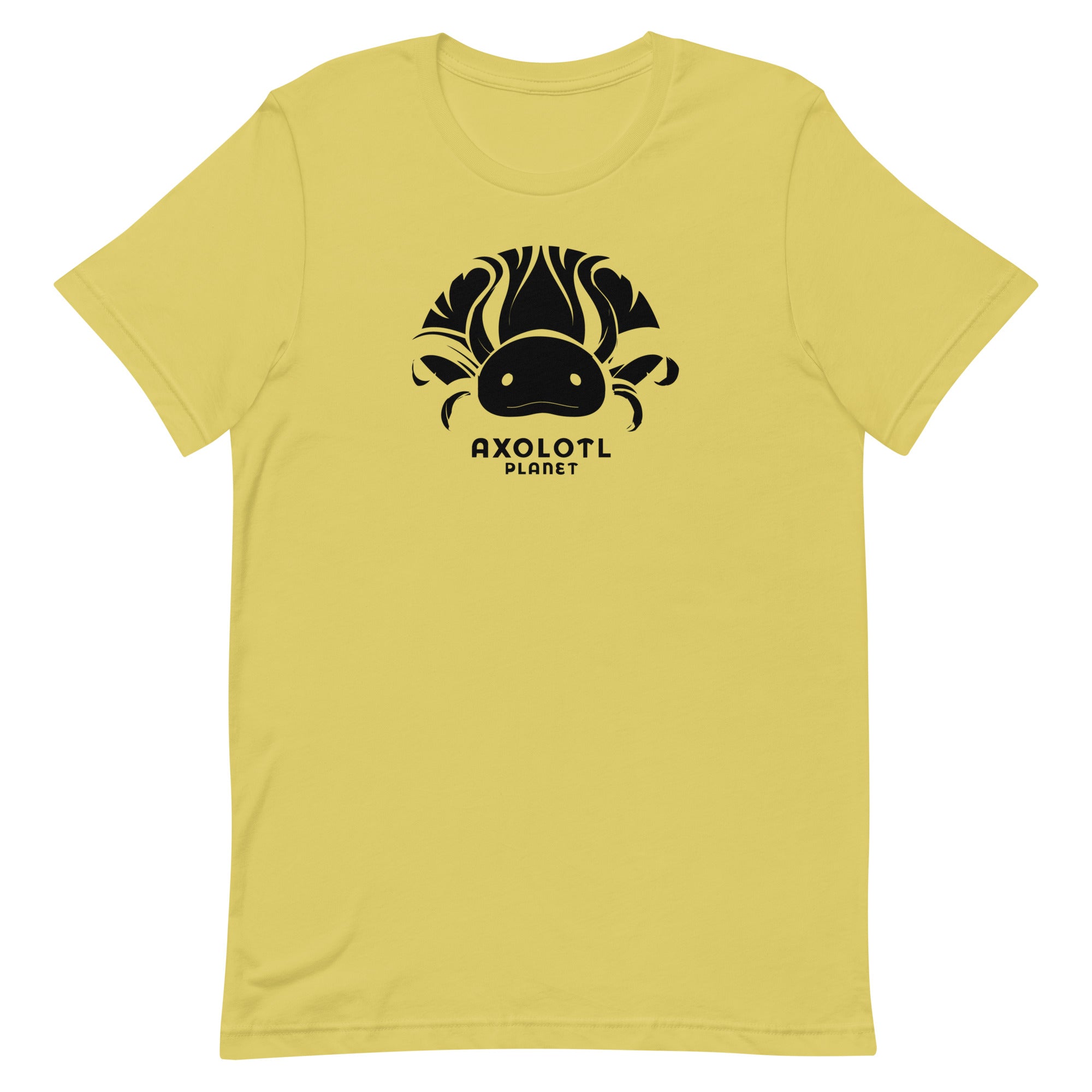 Axolotl Planet Logo (Black) axolotl T-Shirt mockup