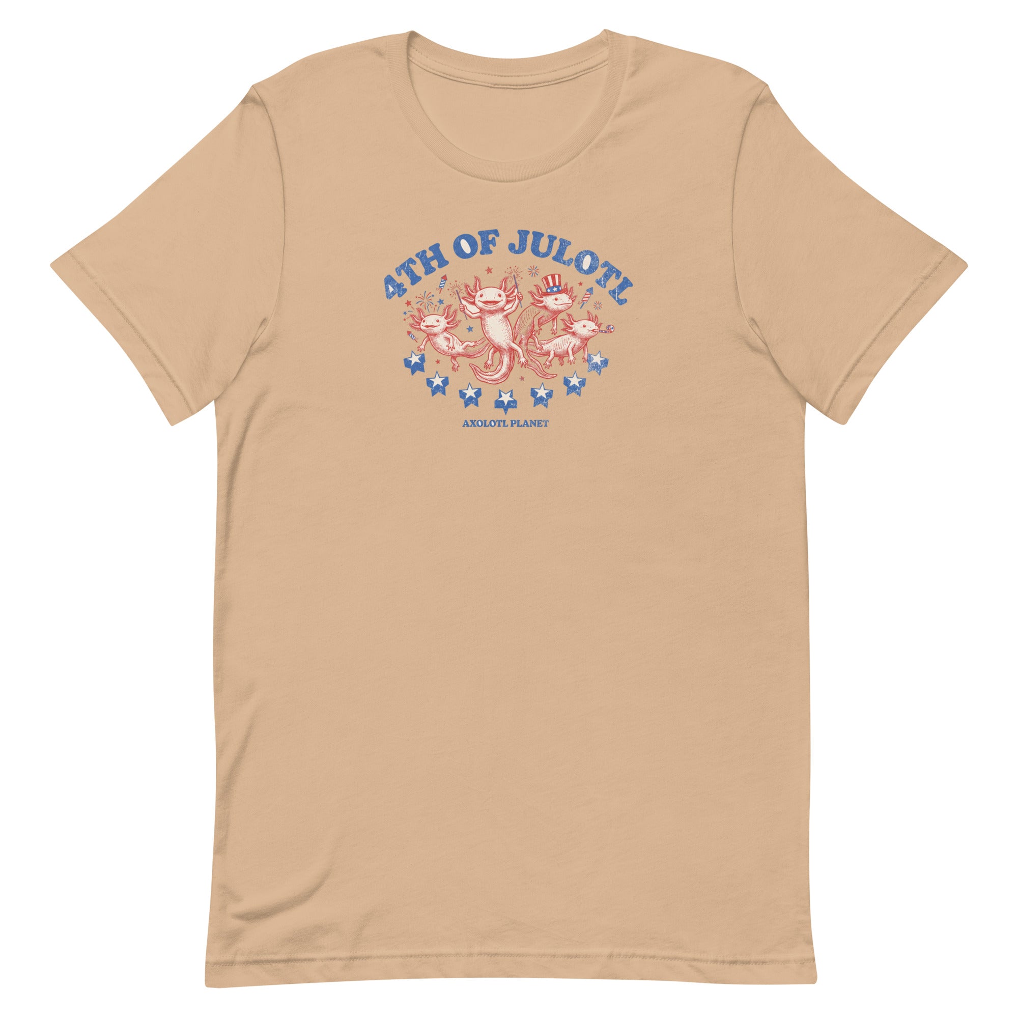 4th of Julotl Parade axolotl T-Shirt mockup