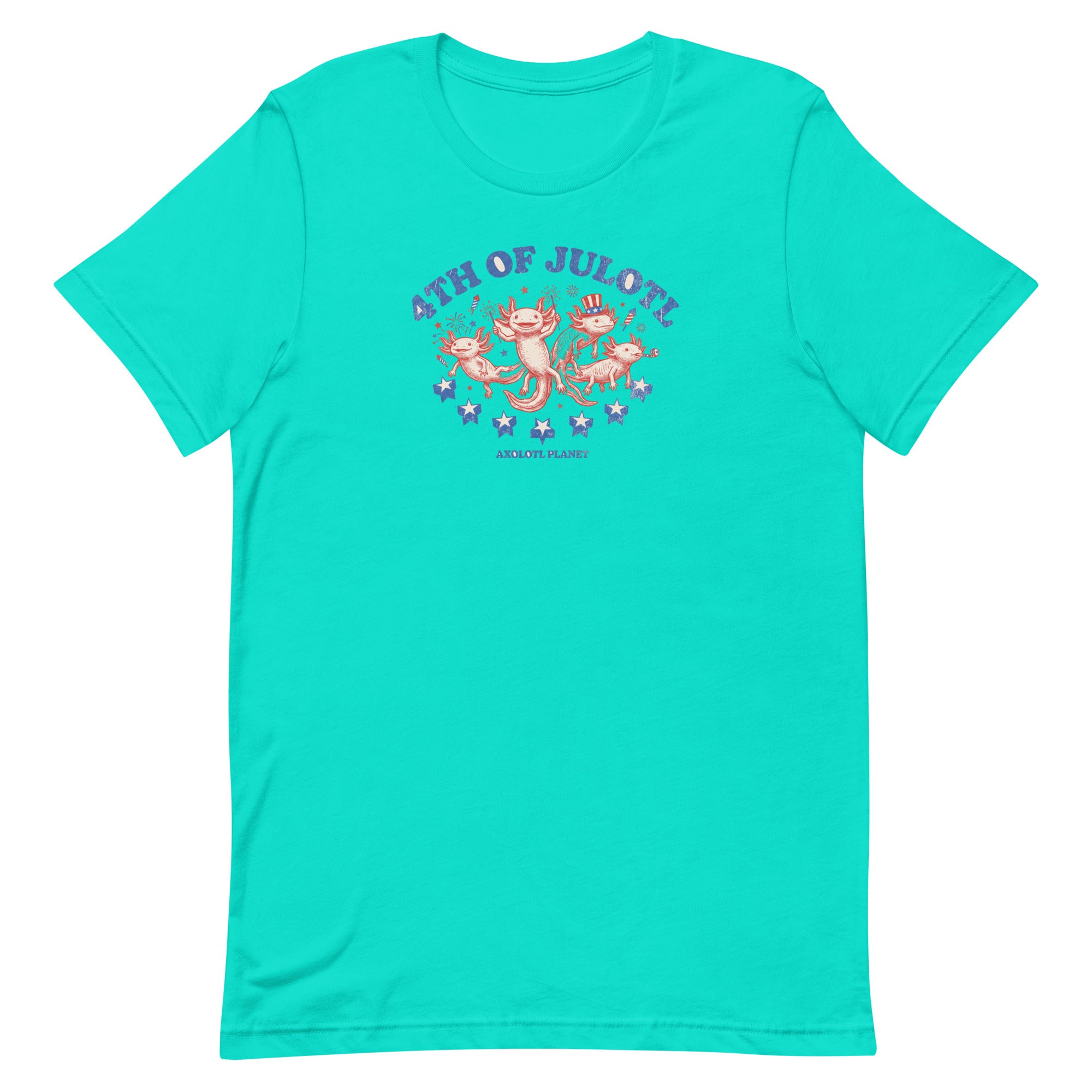 4th of Julotl Parade axolotl T-Shirt mockup