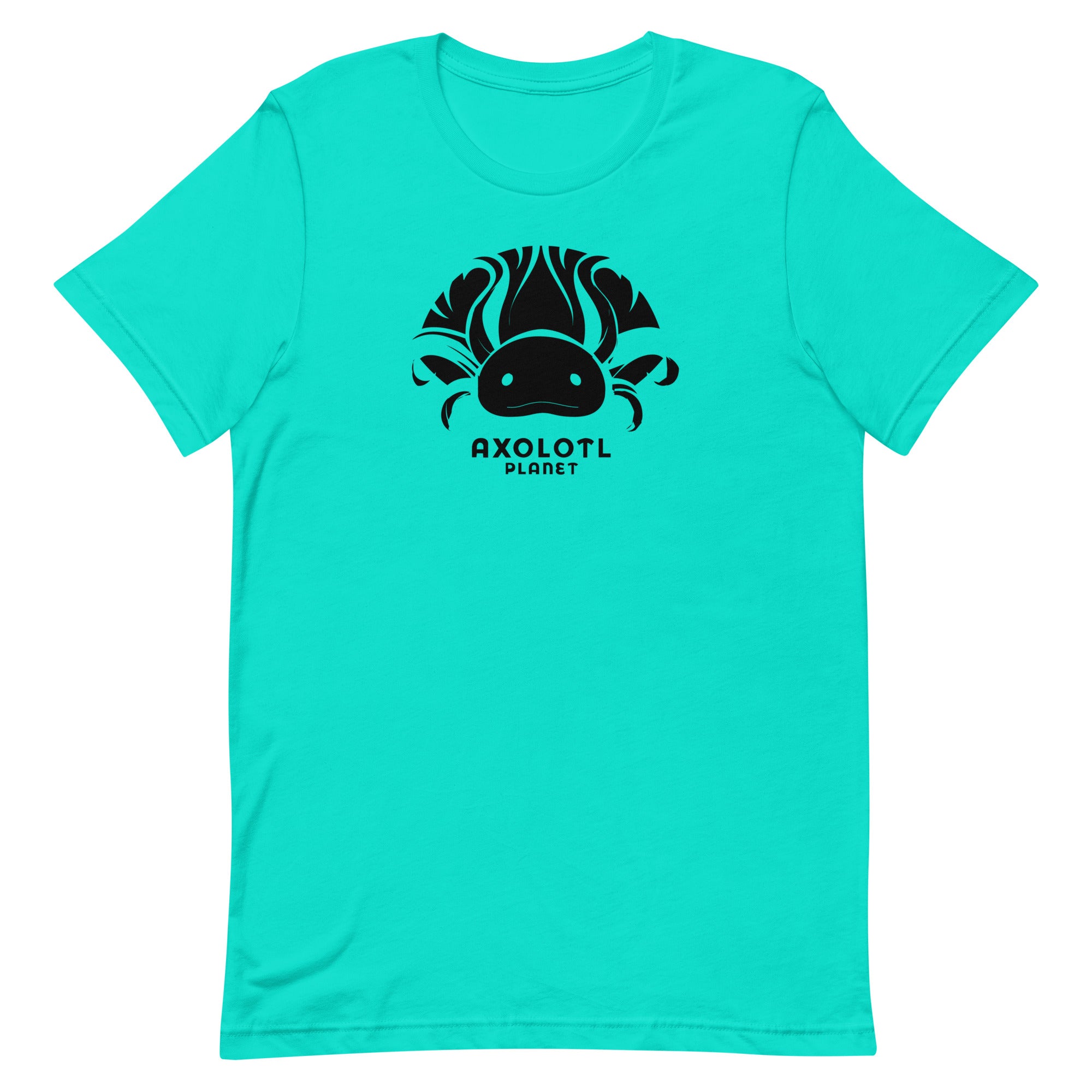 Axolotl Planet Logo (Black) axolotl T-Shirt mockup