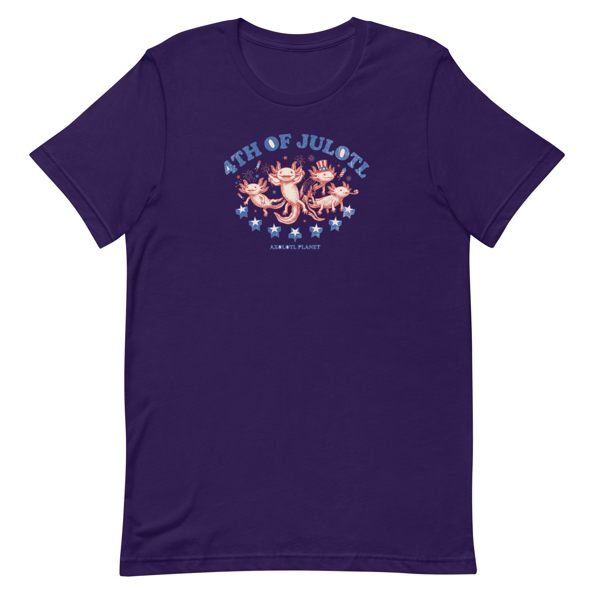 4th of Julotl Parade axolotl T-Shirt mockup