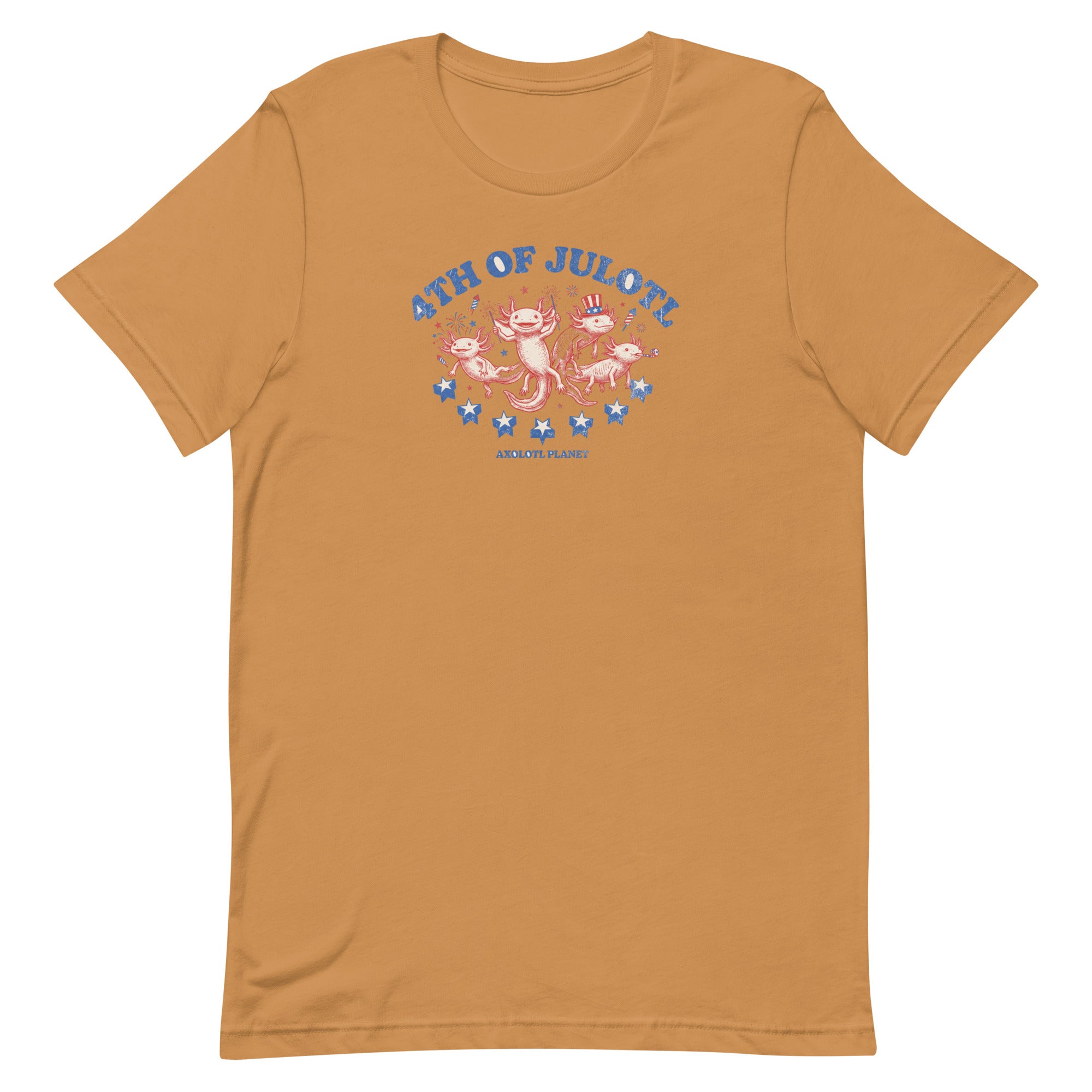 4th of Julotl Parade axolotl T-Shirt mockup