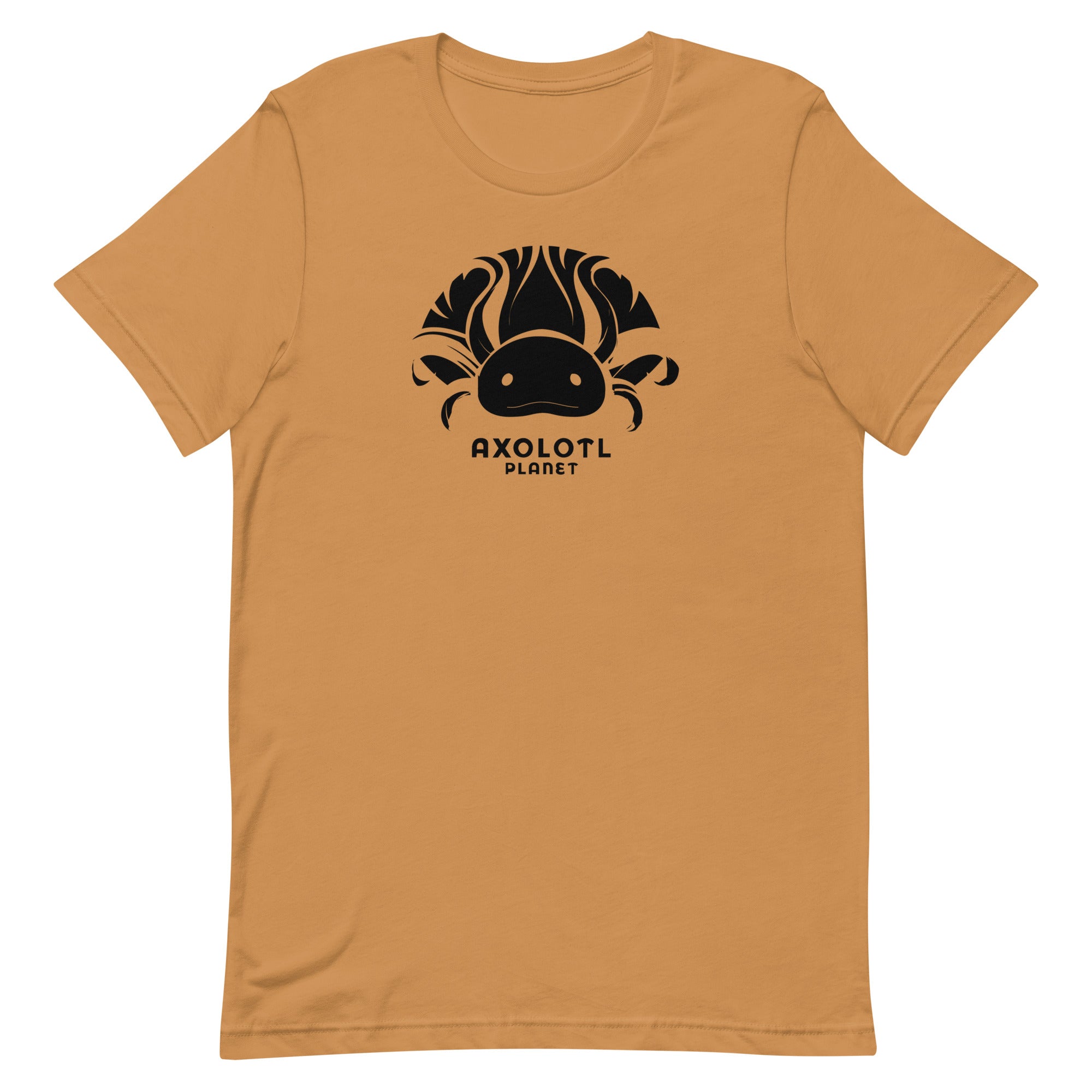 Axolotl Planet Logo (Black) axolotl T-Shirt mockup