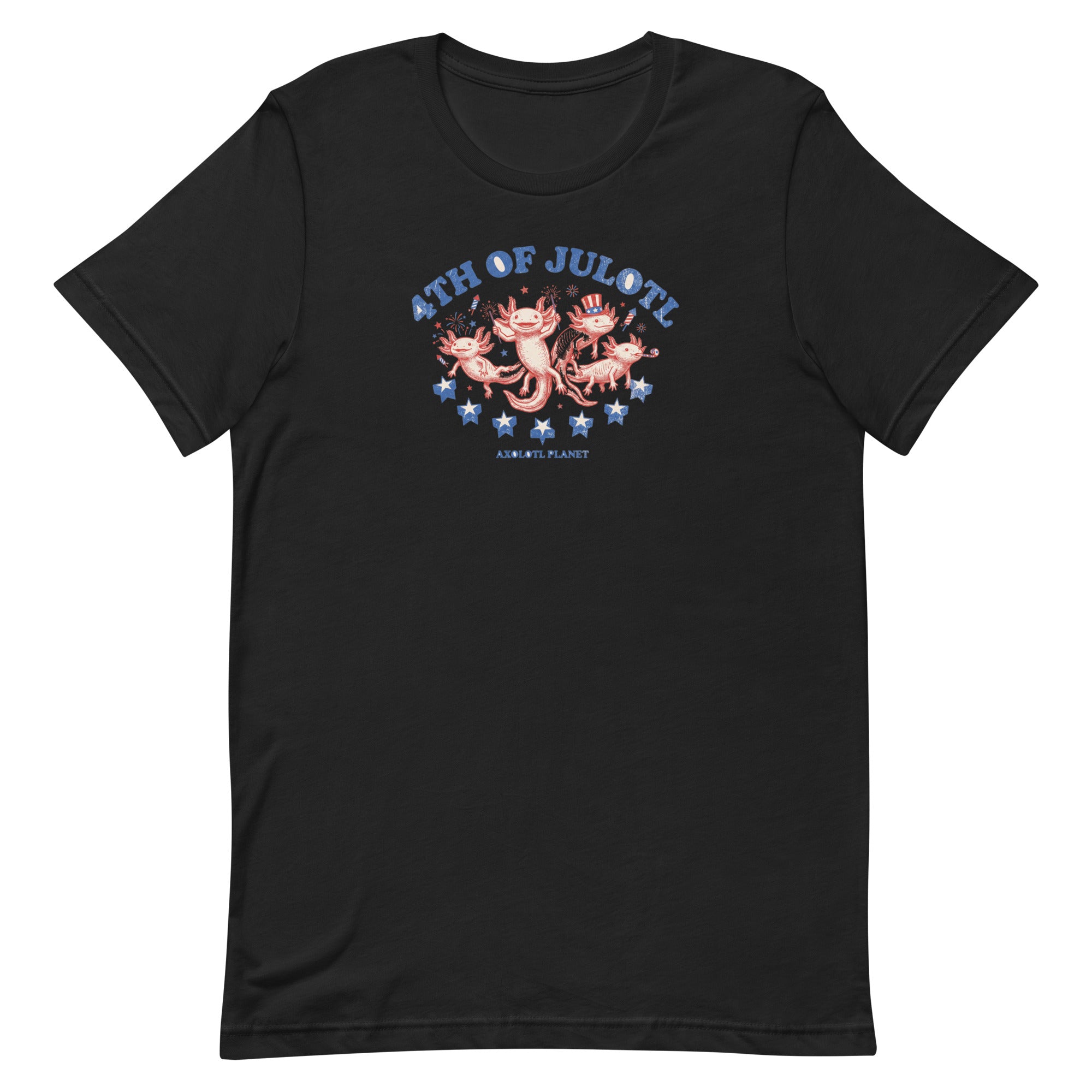 4th of Julotl Parade axolotl T-Shirt mockup