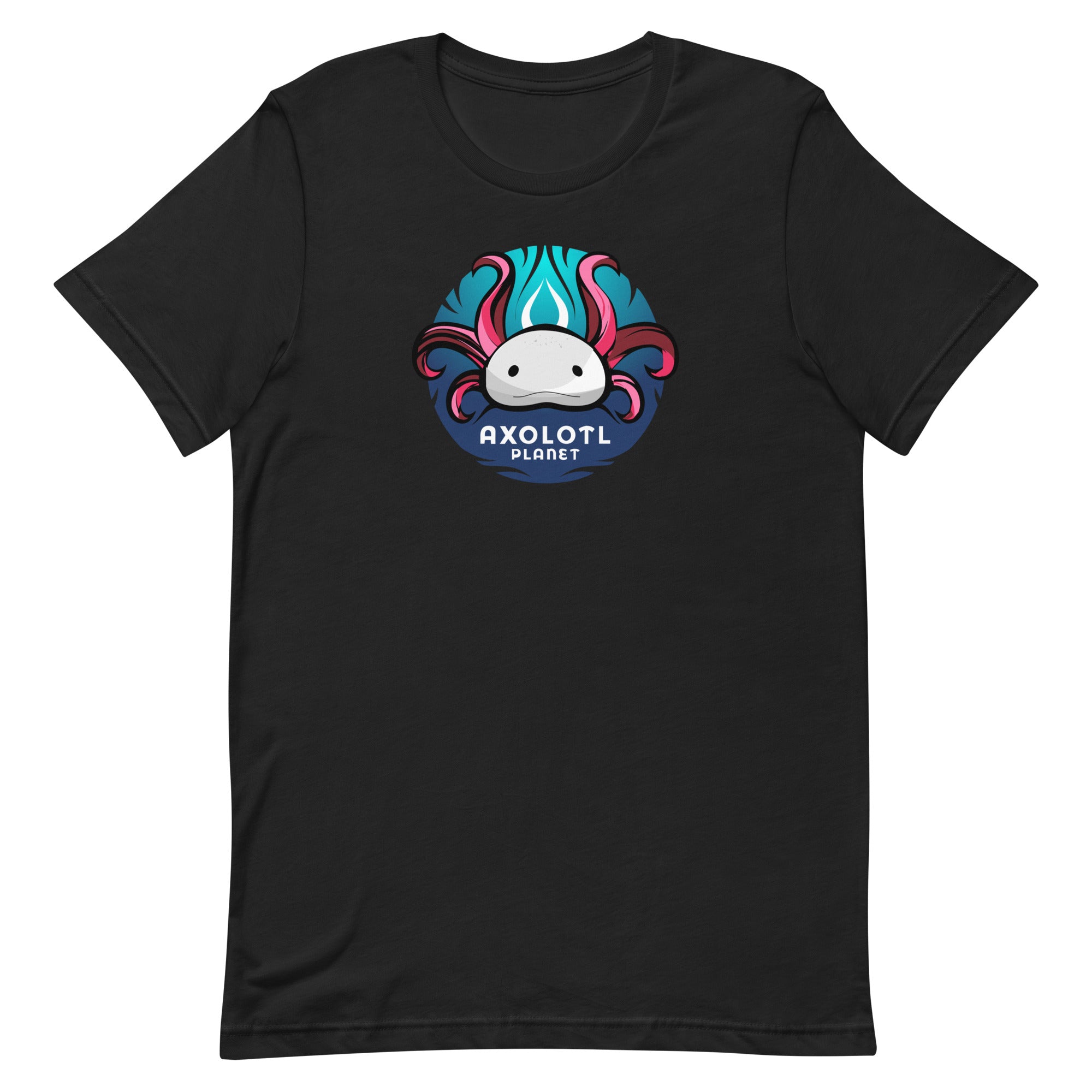 Axolotl Planet Logo axolotl T-Shirt mockup