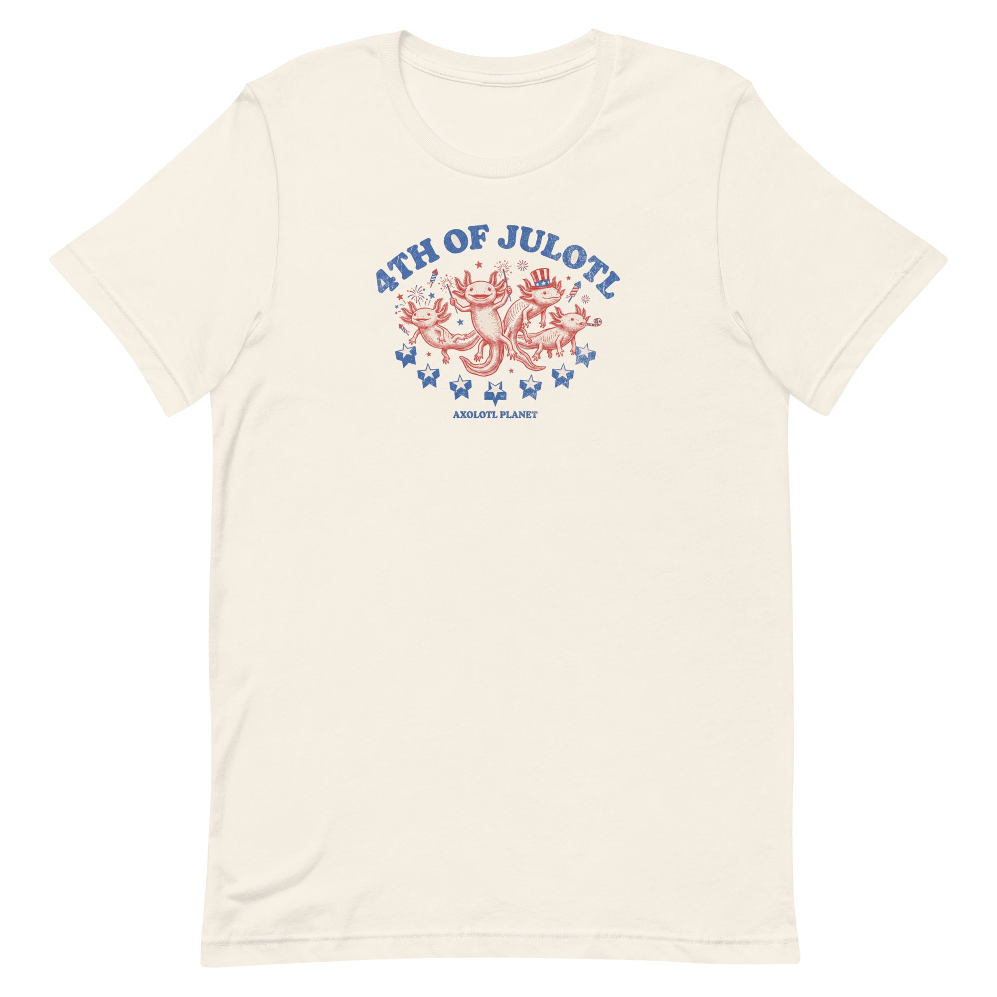 4th of Julotl Parade axolotl T-Shirt mockup