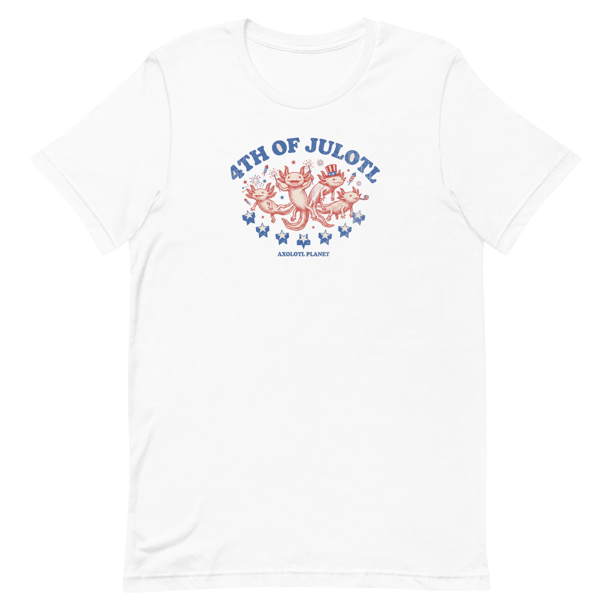 4th of Julotl Parade axolotl T-Shirt mockup