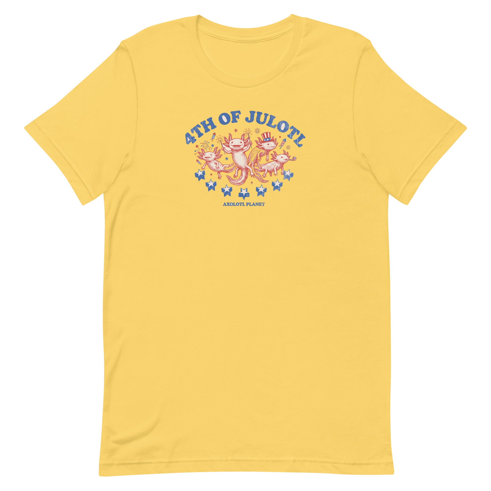 4th of Julotl Parade axolotl T-Shirt mockup