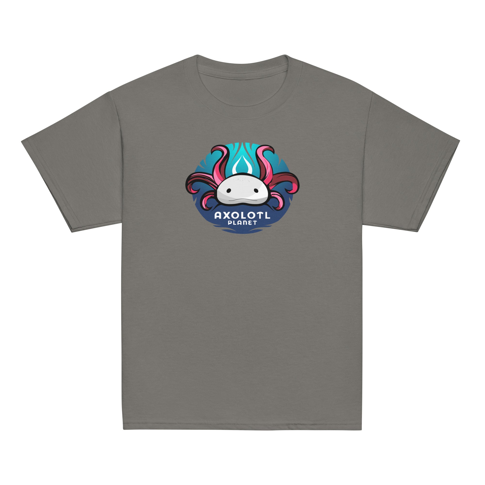 Axolotl Planet Logo axolotl Youth T-Shirt mockup
