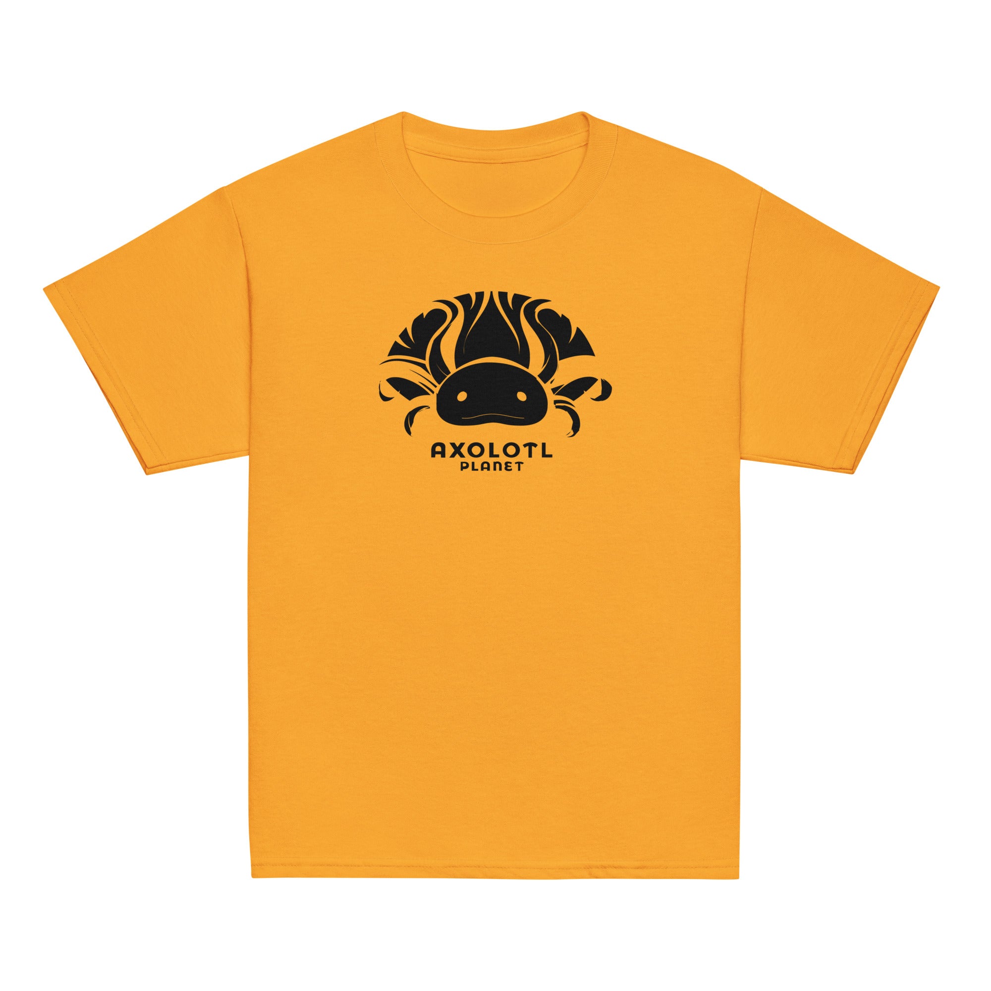 Axolotl Planet Logo (Black) axolotl Youth T-Shirt mockup
