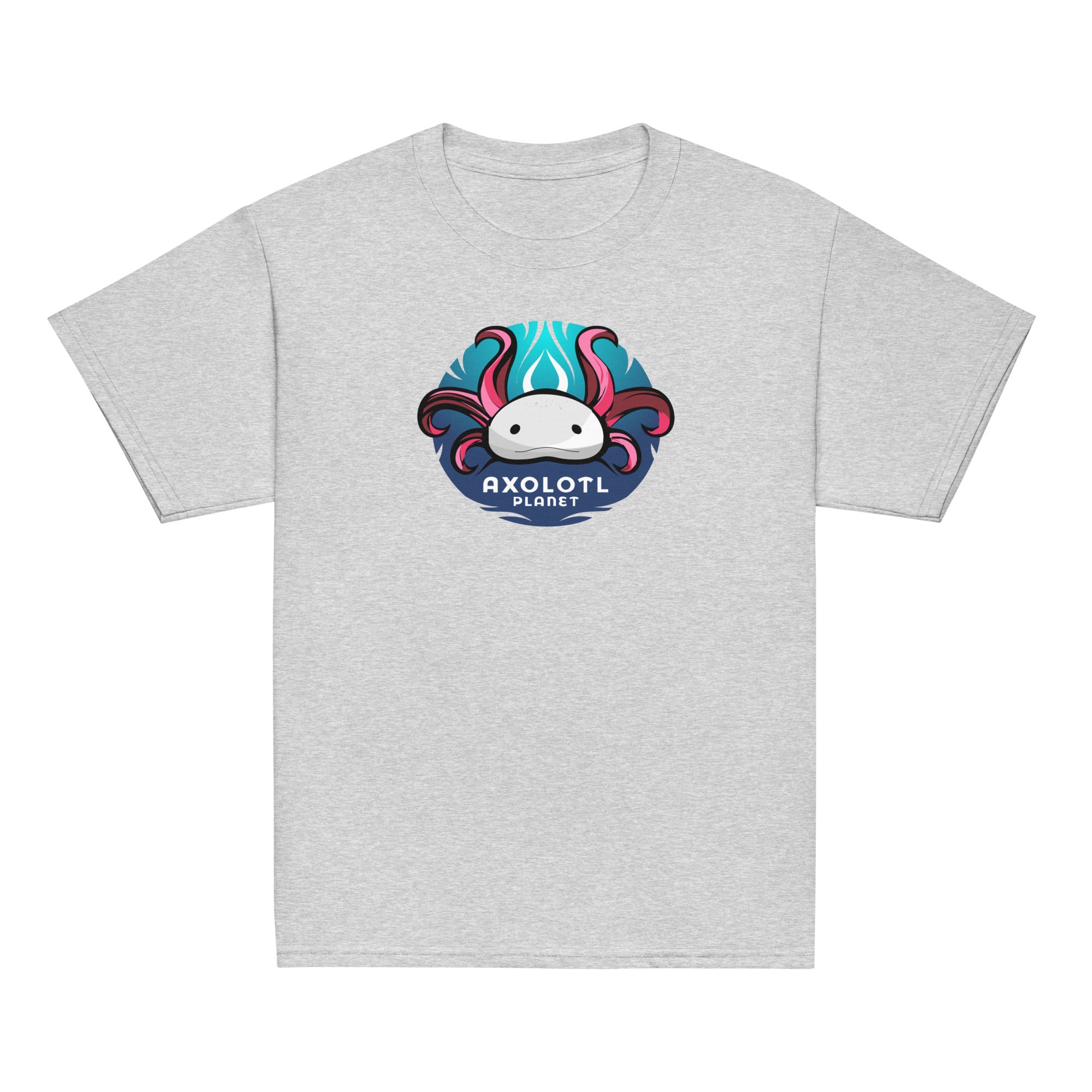 Axolotl Planet Logo axolotl Youth T-Shirt mockup
