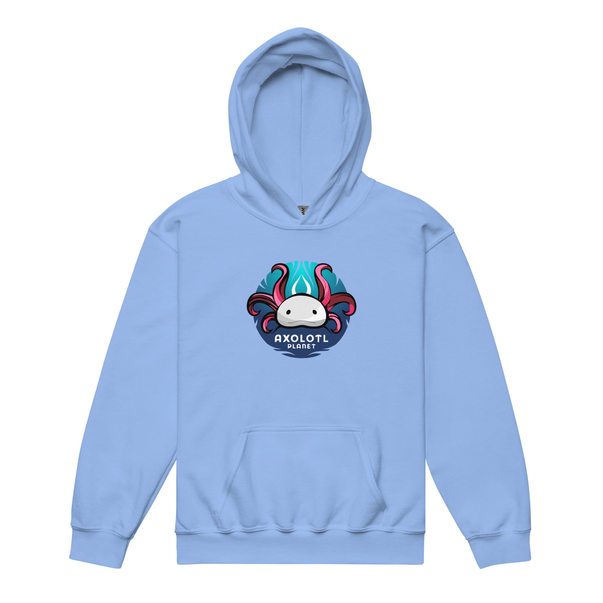 Axolotl Planet Logo axolotl Youth Hoodie mockup