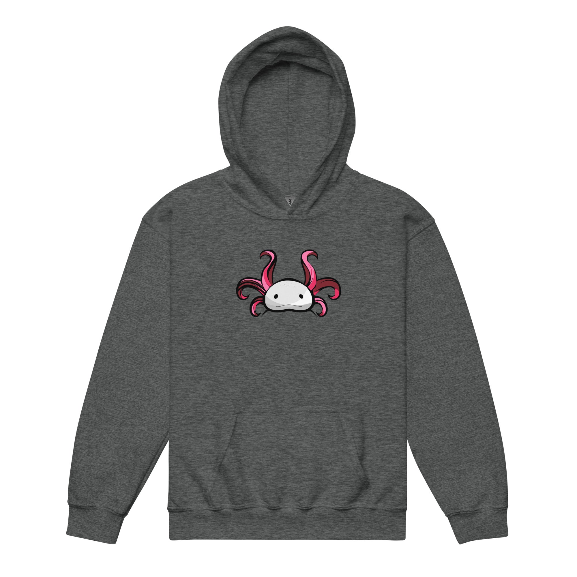 Axolotl Planet Logo Mark axolotl Youth Hoodie mockup