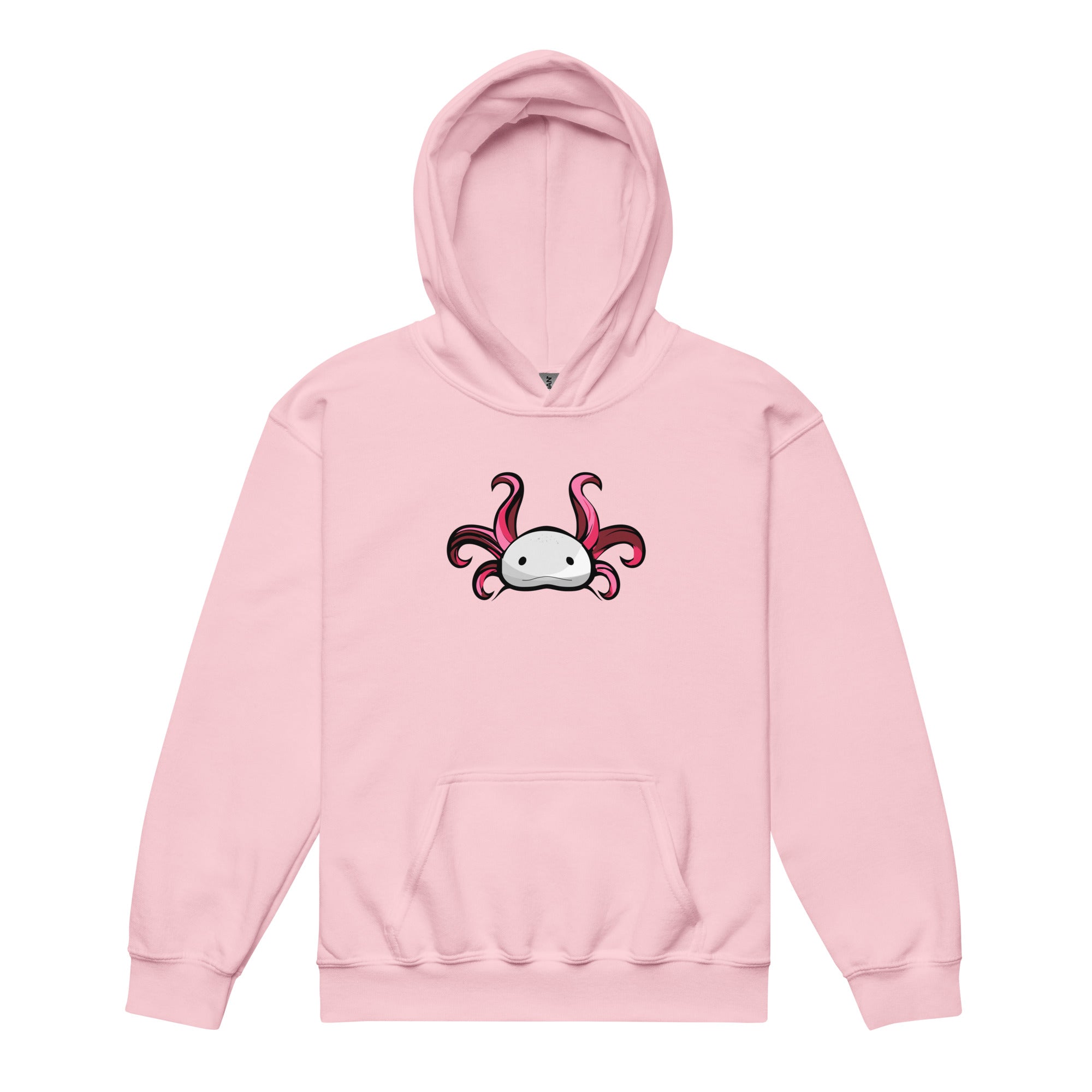 Axolotl Planet Logo Mark axolotl Youth Hoodie mockup