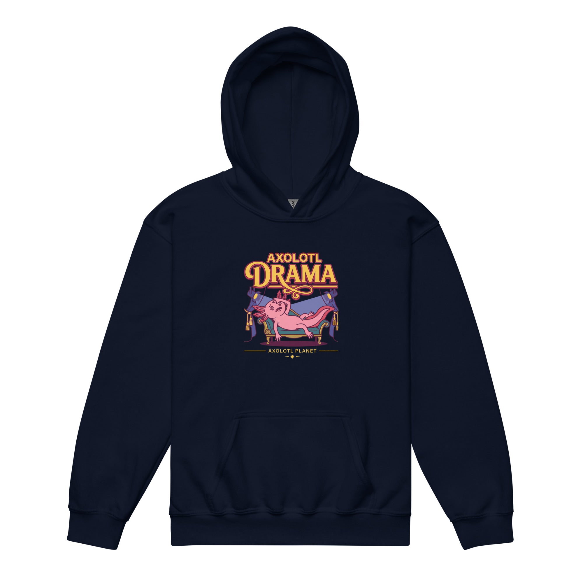 Axolotl Drama axolotl Youth Hoodie mockup
