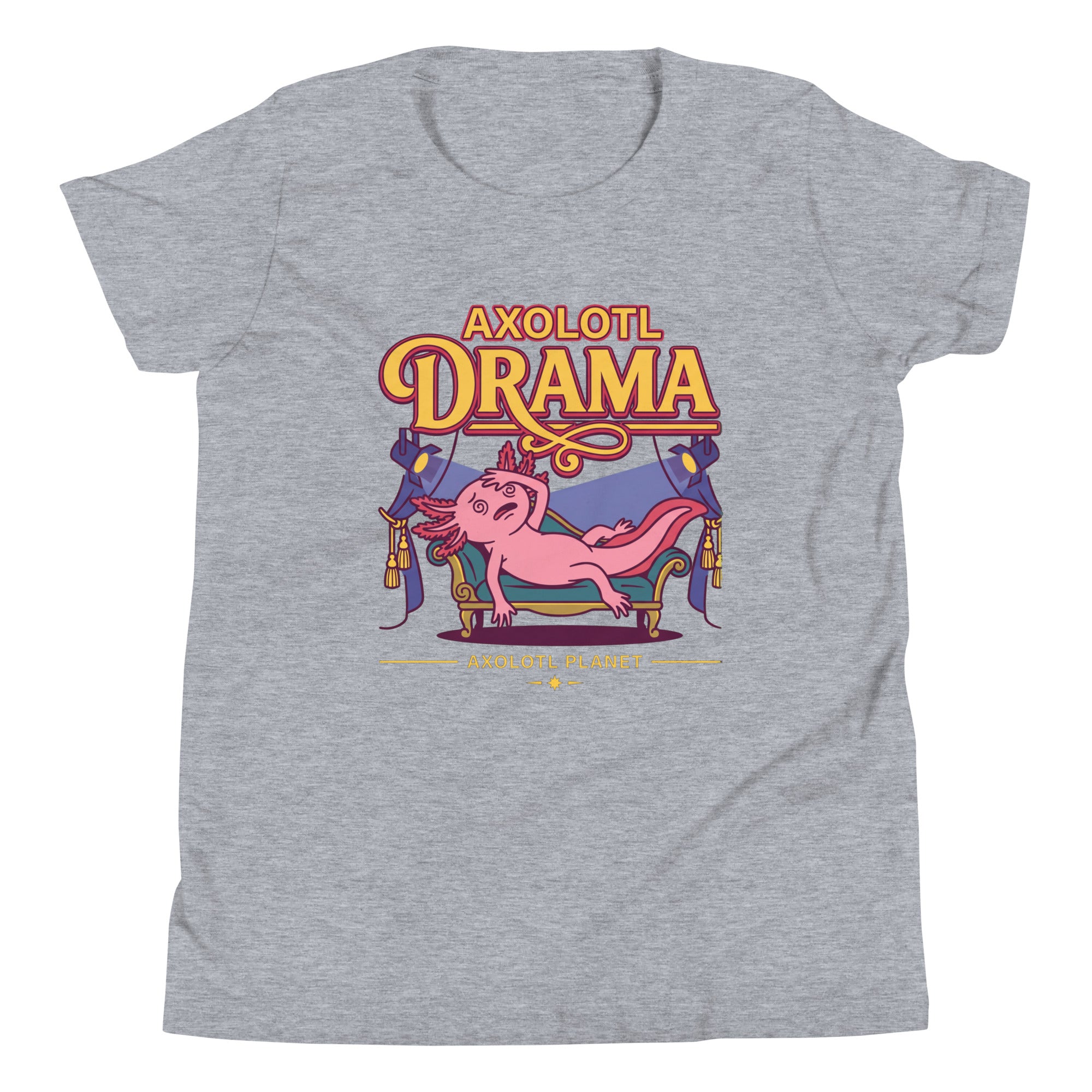 Axolotl Drama axolotl Youth T-Shirt mockup