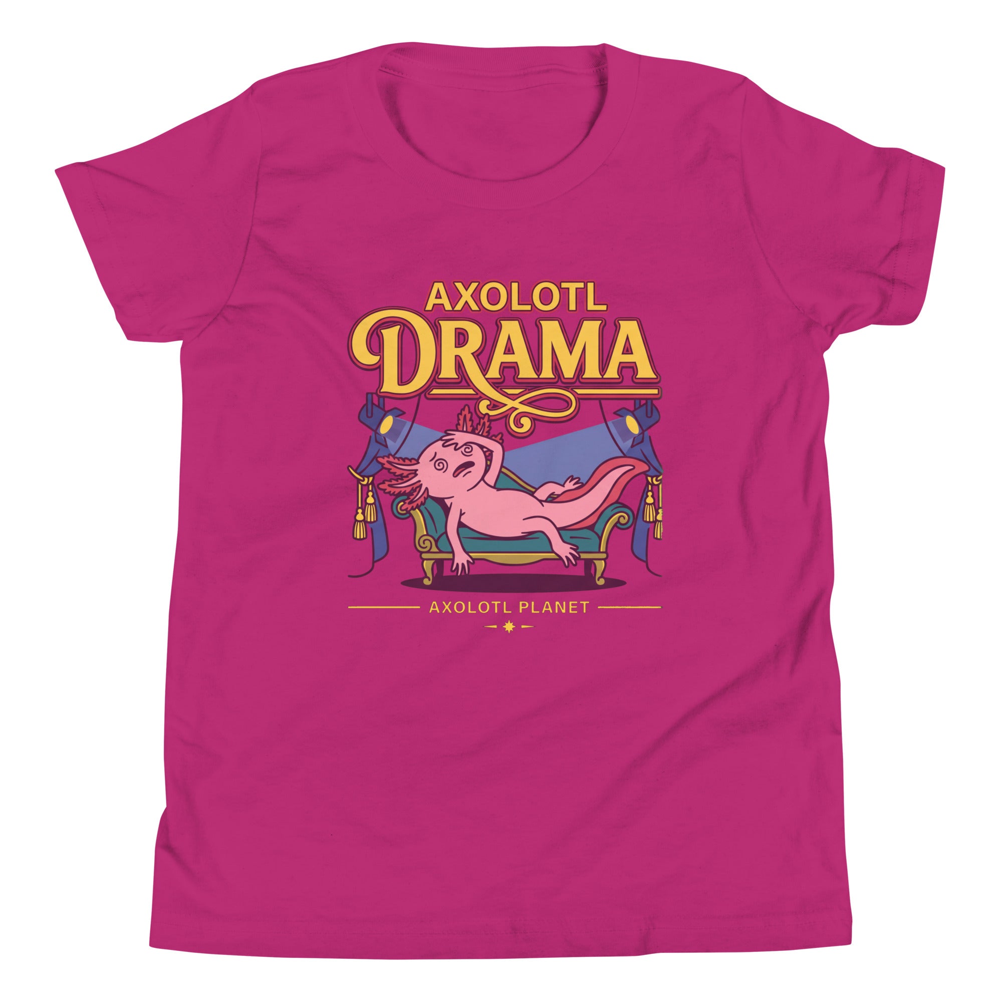 Axolotl Drama axolotl Youth T-Shirt mockup