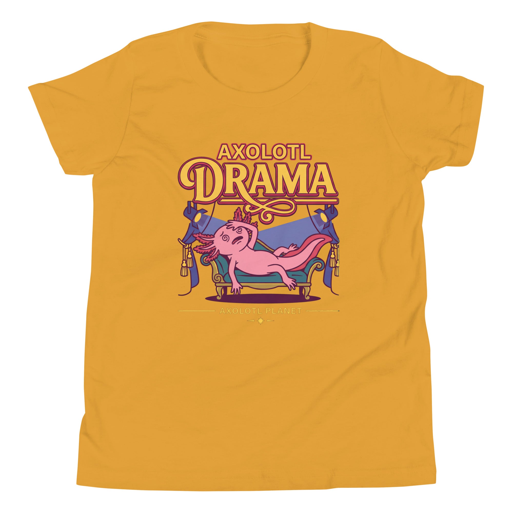 Axolotl Drama axolotl Youth T-Shirt mockup
