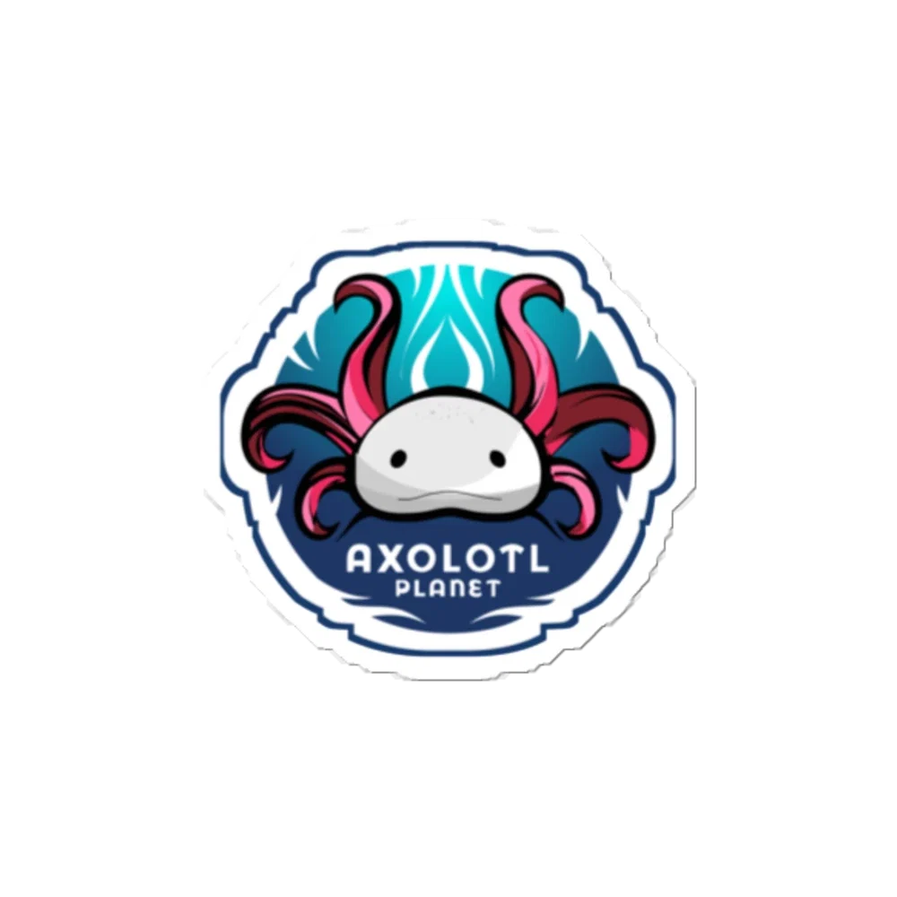 Axolotl Planet Logo Sticker - Sticker (5.5x5.5) product image