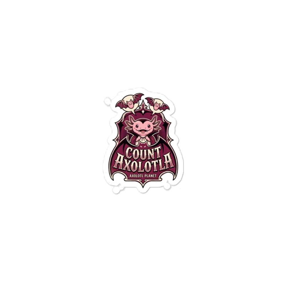 Count Axolotla Crest - Sticker (3x3) product image