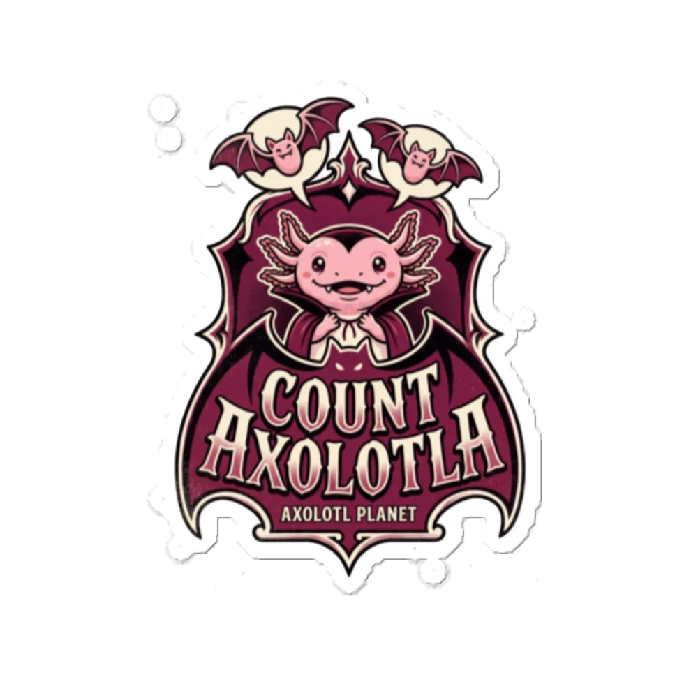 Count Axolotla Crest - Sticker (5.5x5.5) product image