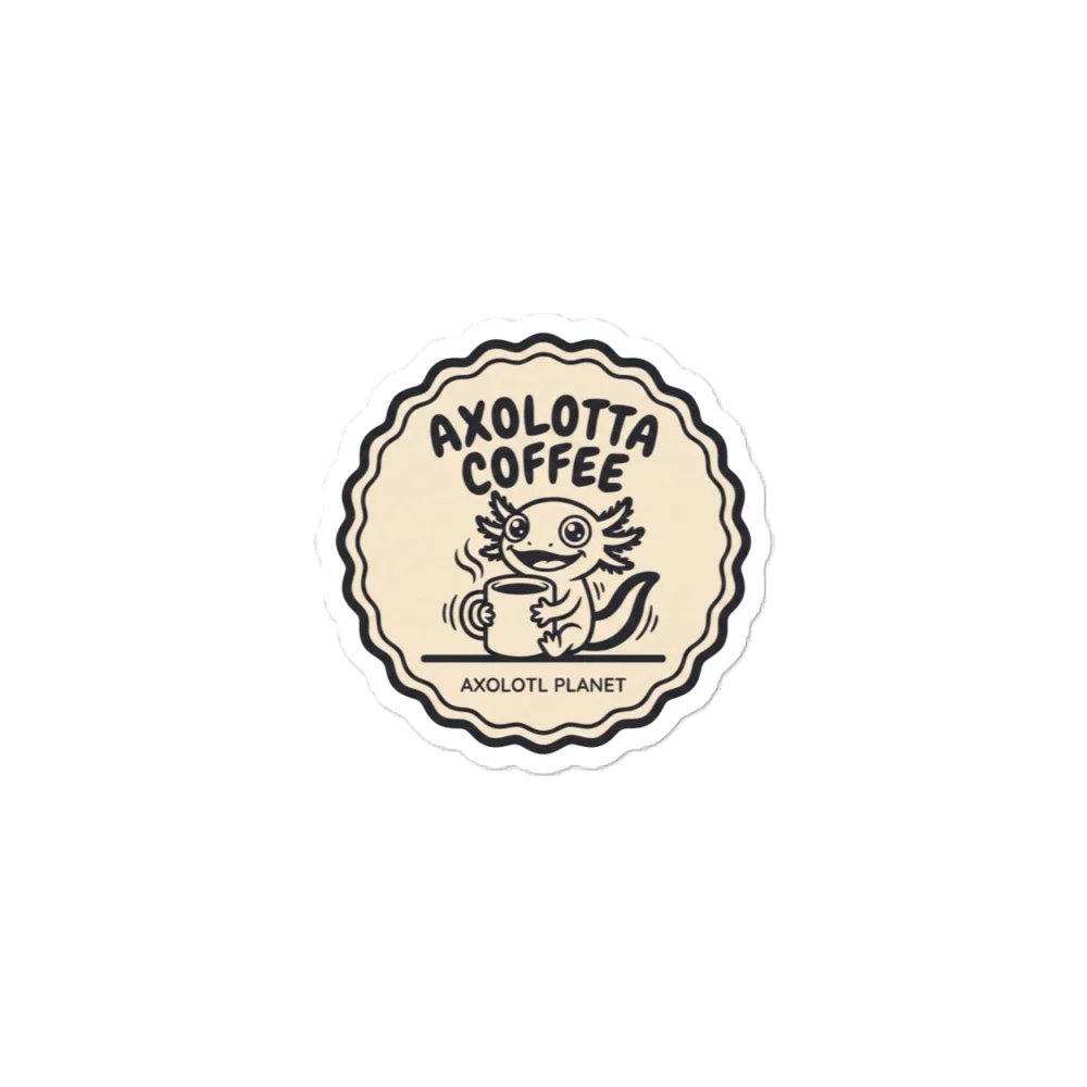 Axolotta Coffee - Sticker (3x3) product image