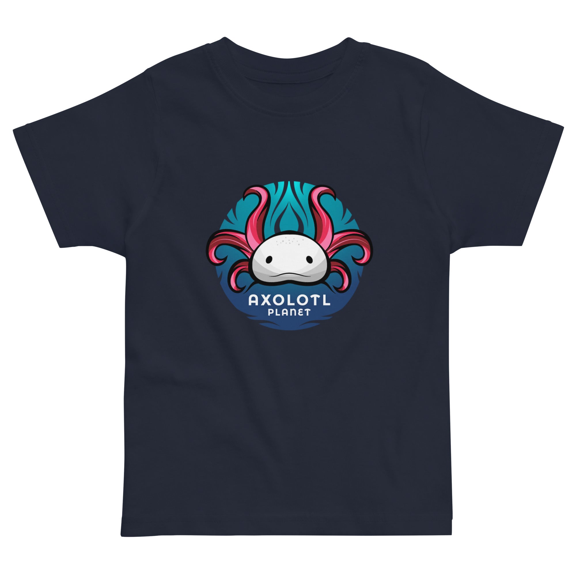 Axolotl Planet Logo axolotl Toddler T-Shirt mockup