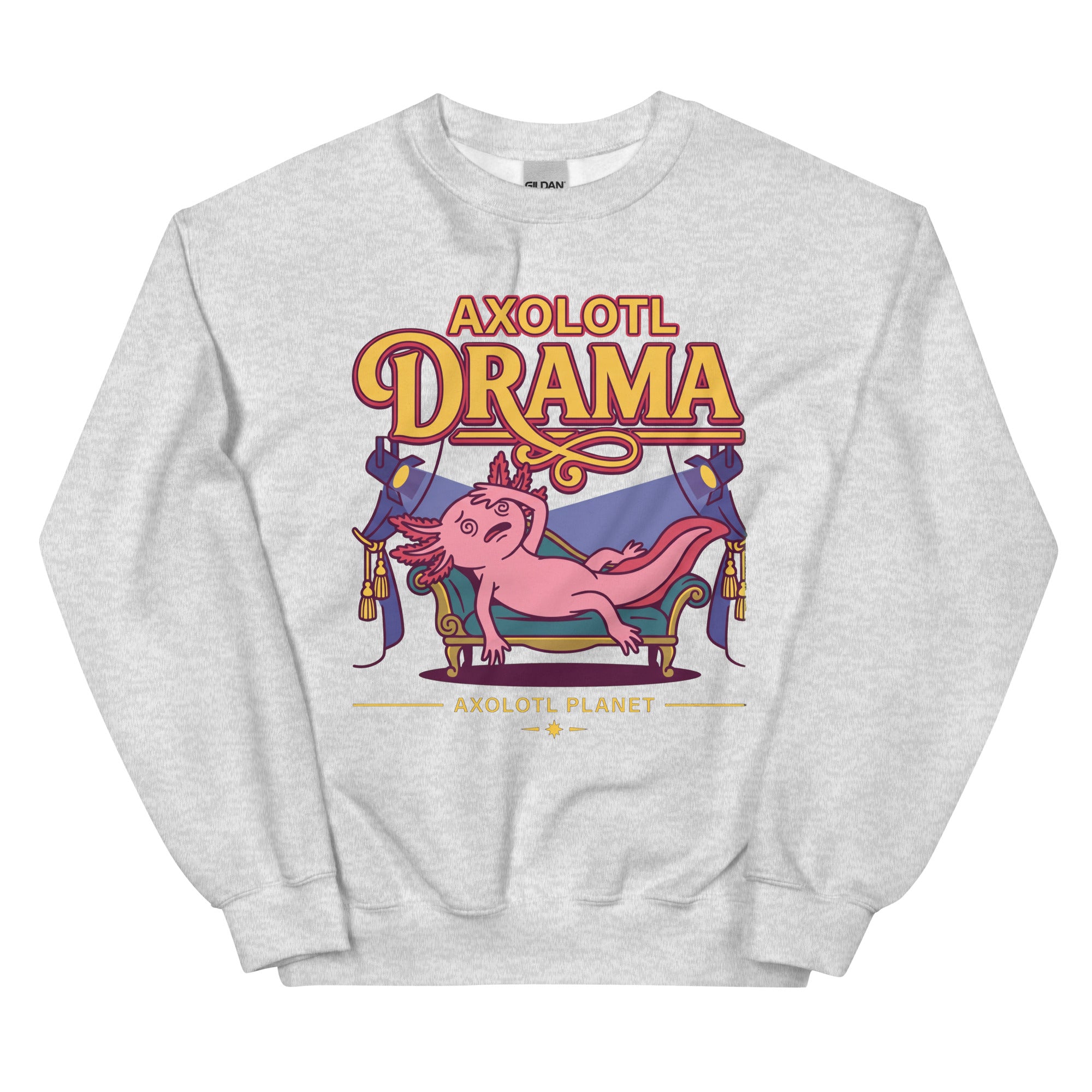 Axolotl Drama axolotl Sweatshirt mockup
