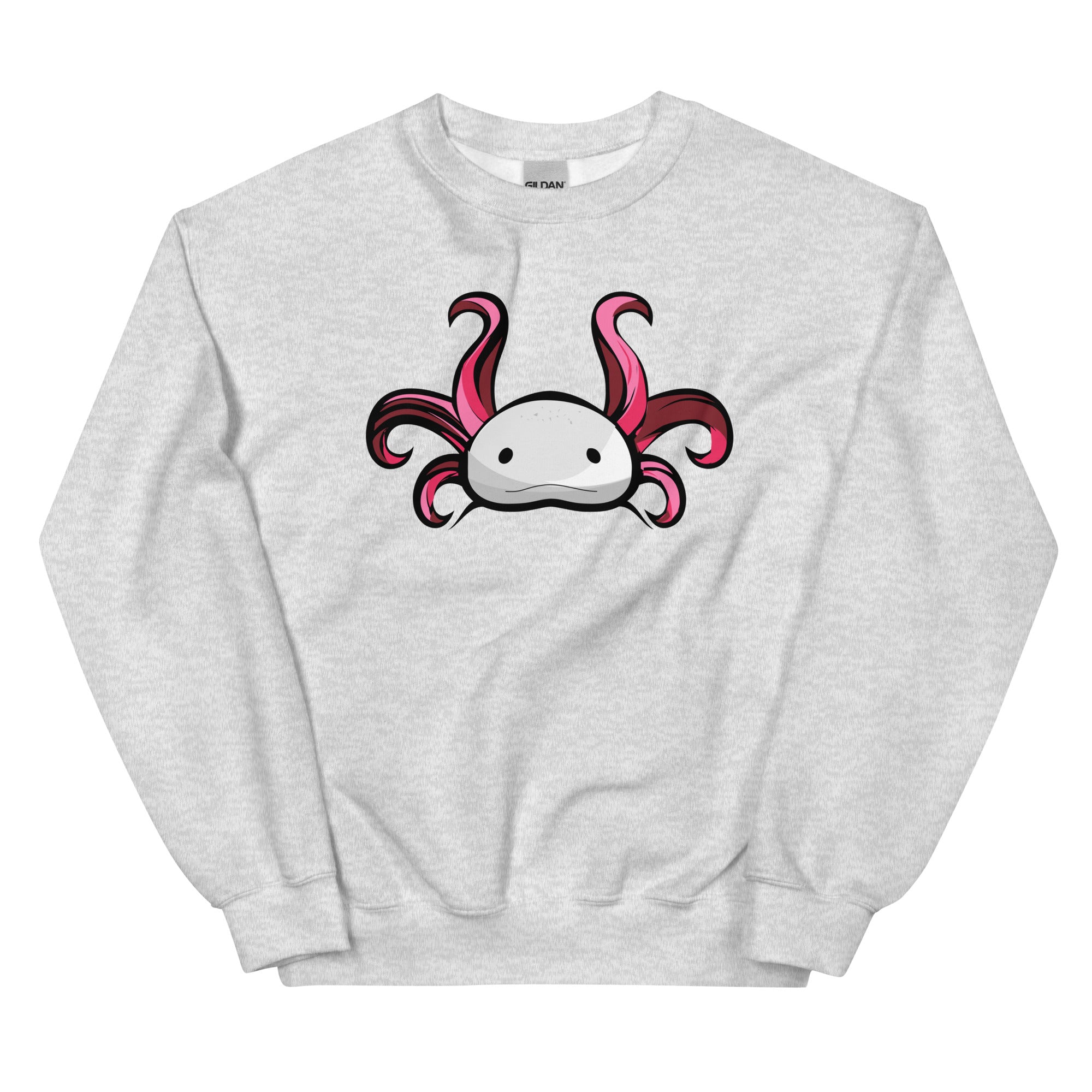 Axolotl Planet Logo Mark axolotl Sweatshirt mockup