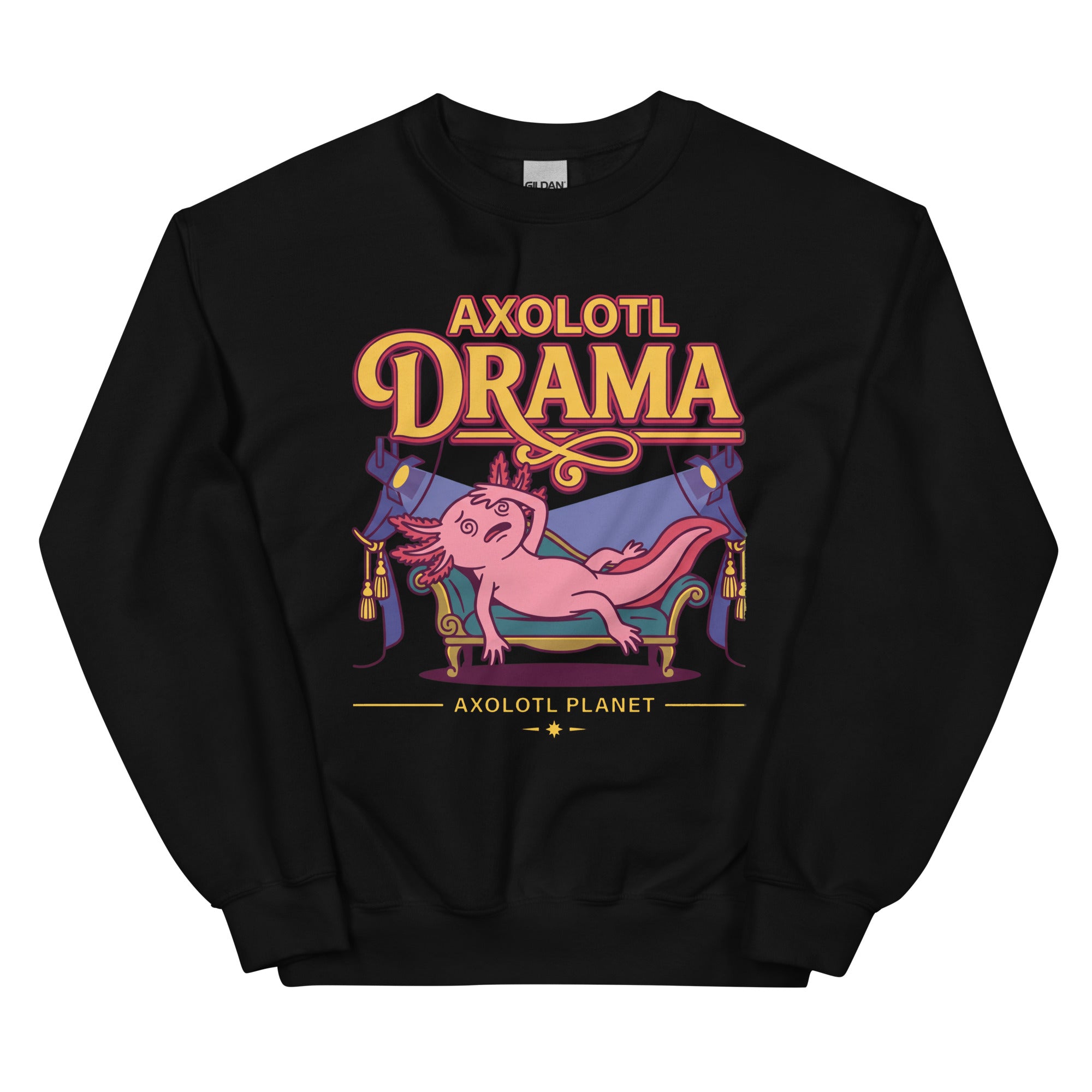 Axolotl Drama axolotl Sweatshirt mockup