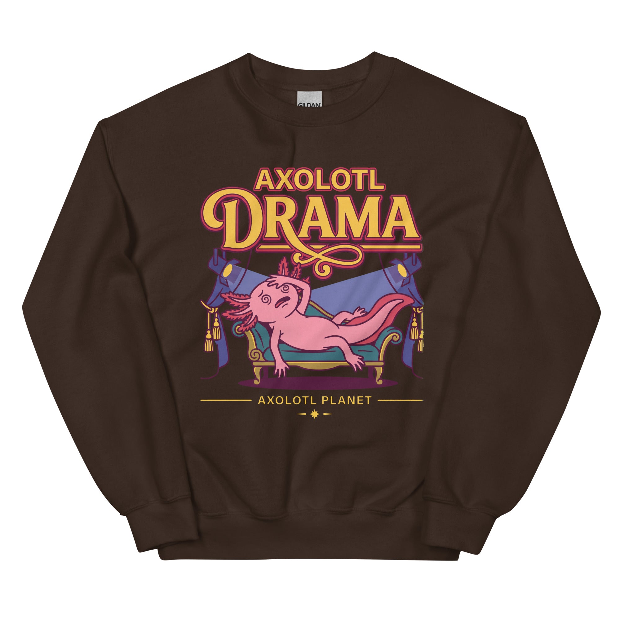Axolotl Drama axolotl Sweatshirt mockup