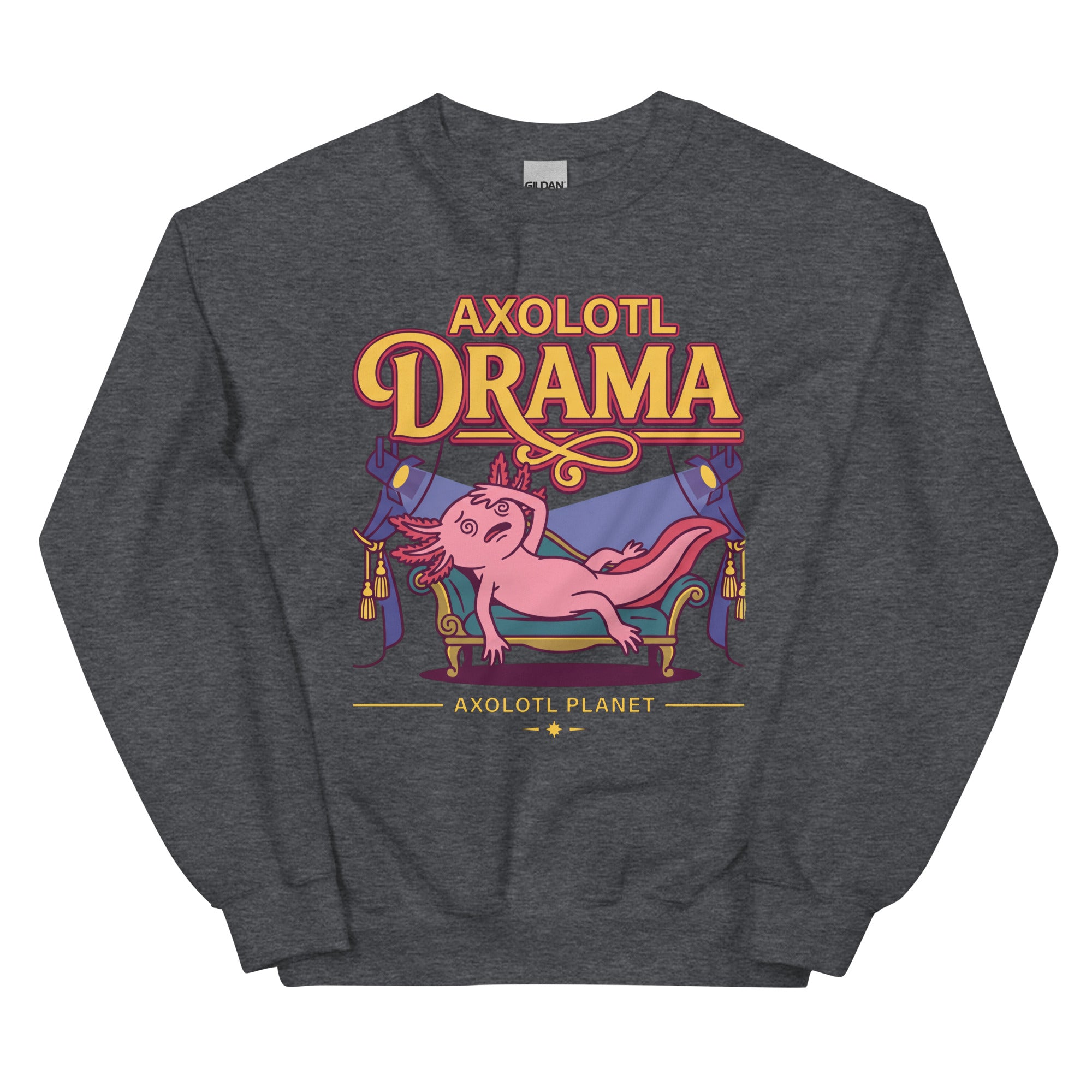 Axolotl Drama axolotl Sweatshirt mockup