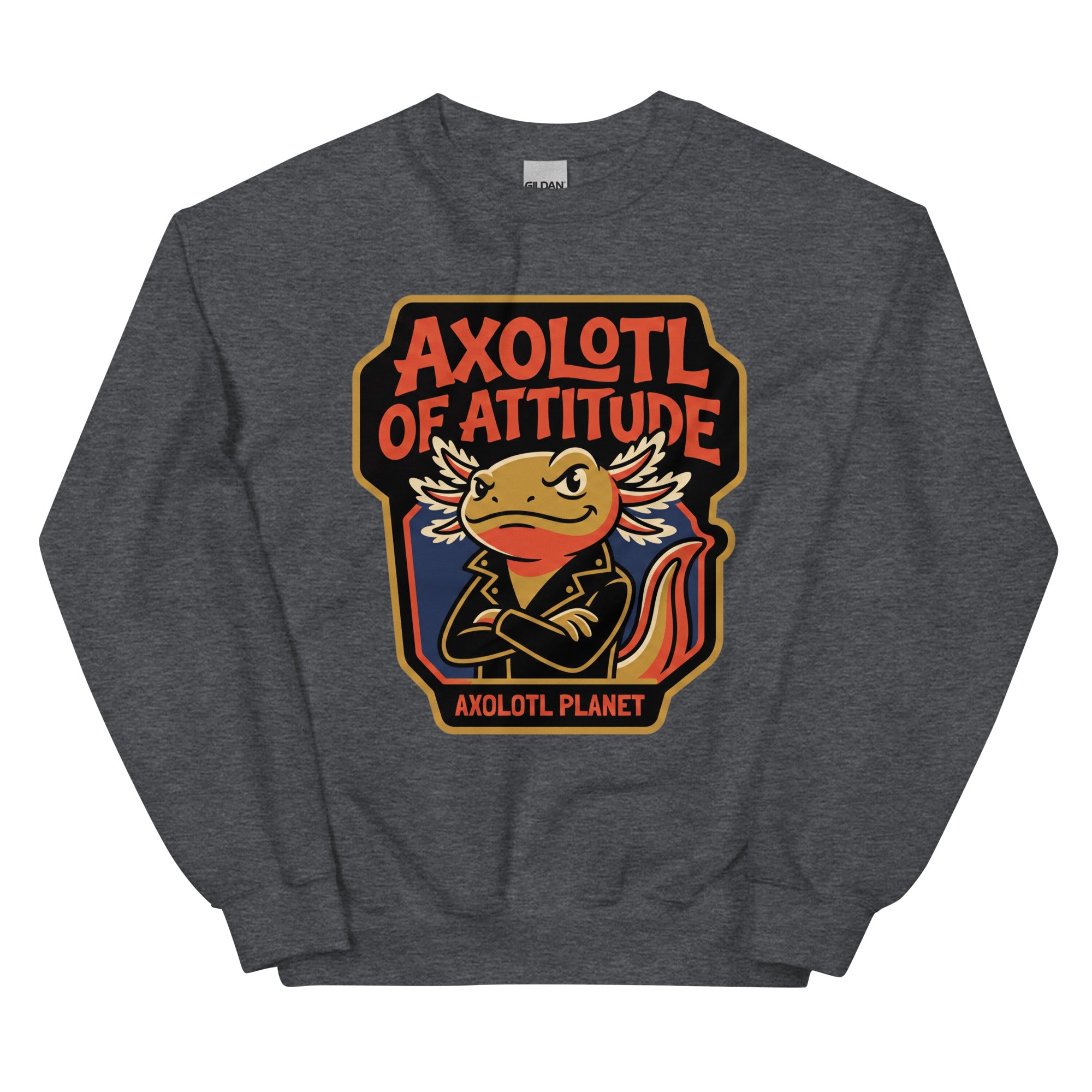 Axolotl of Attitude axolotl Sweatshirt mockup