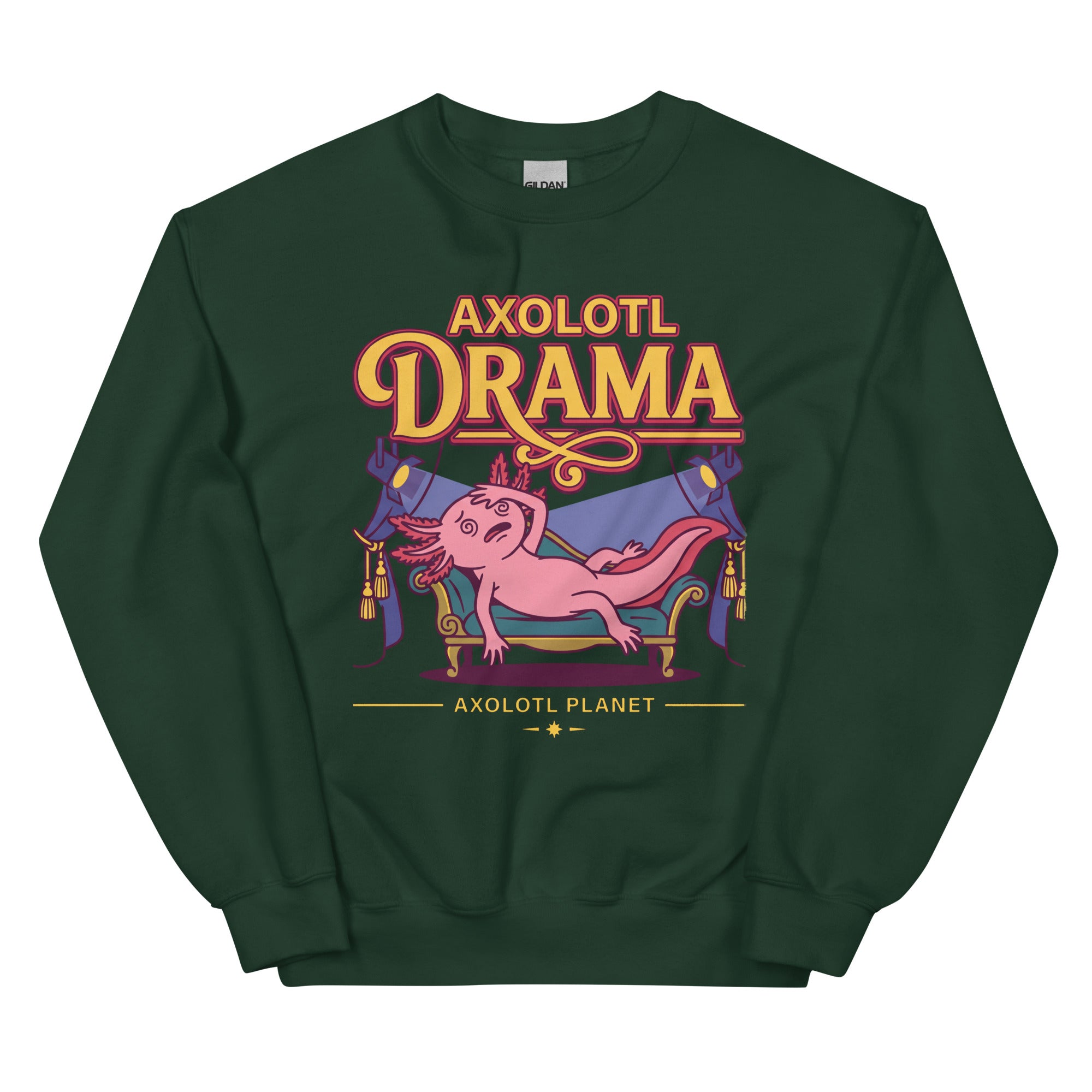 Axolotl Drama axolotl Sweatshirt mockup