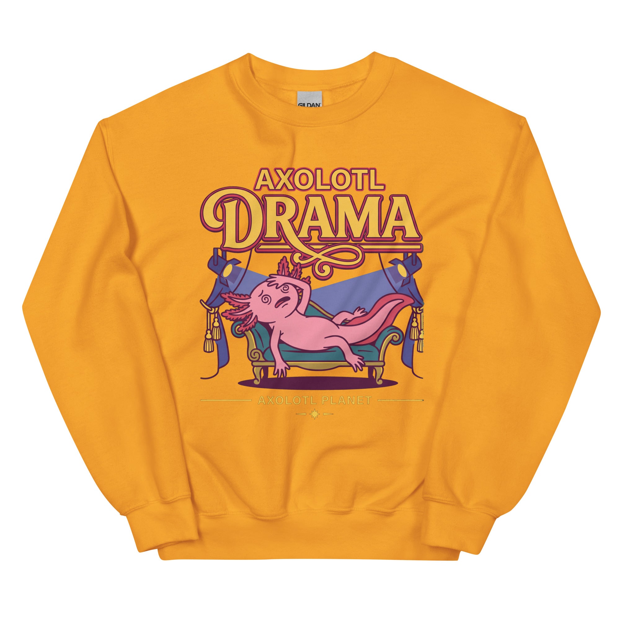 Axolotl Drama axolotl Sweatshirt mockup