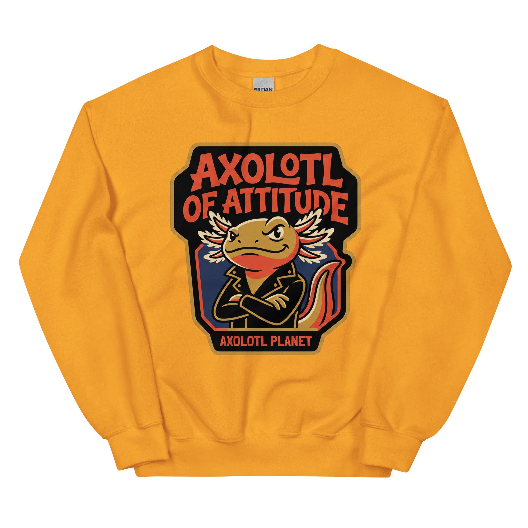 Axolotl of Attitude axolotl Sweatshirt mockup