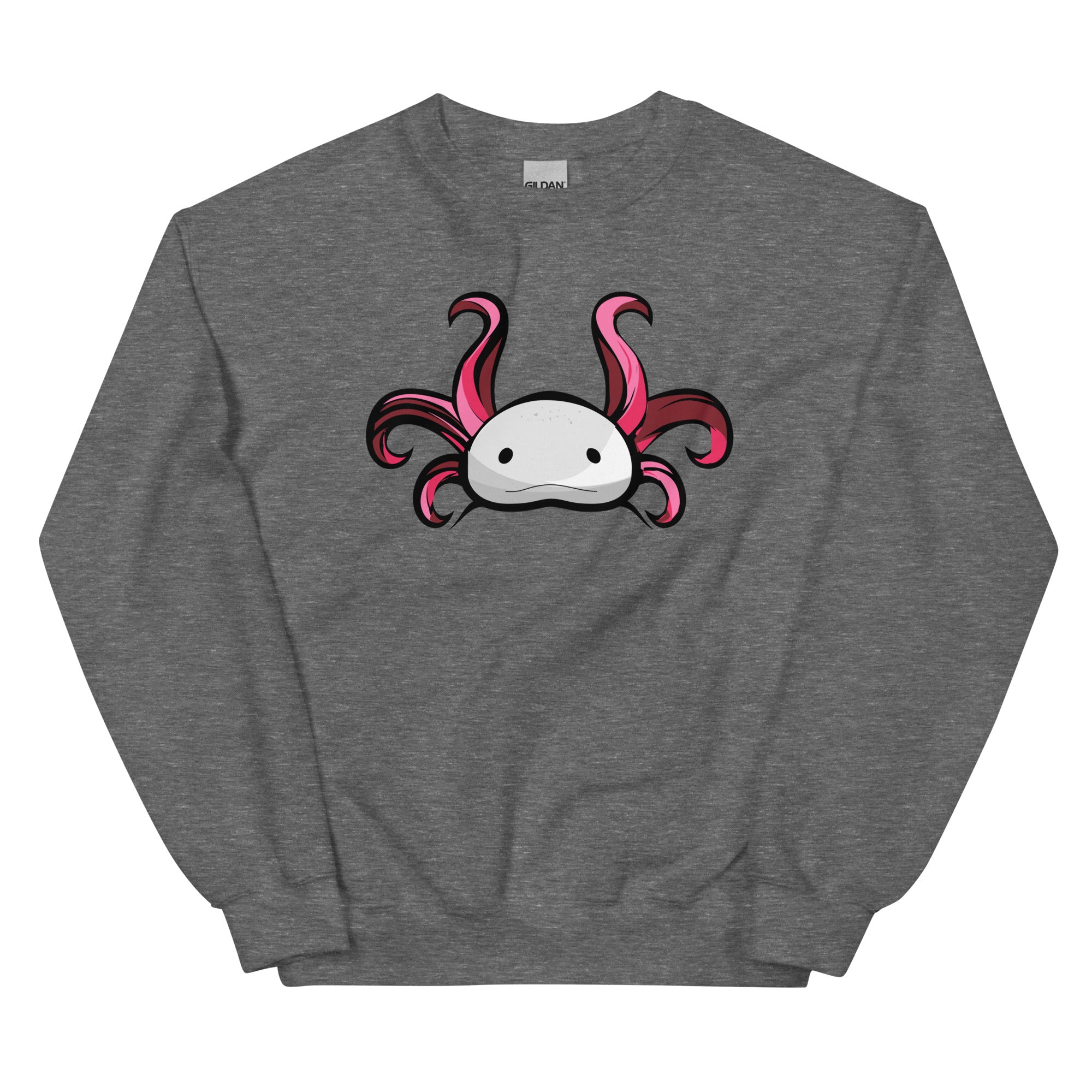 Axolotl Planet Logo Mark axolotl Sweatshirt mockup