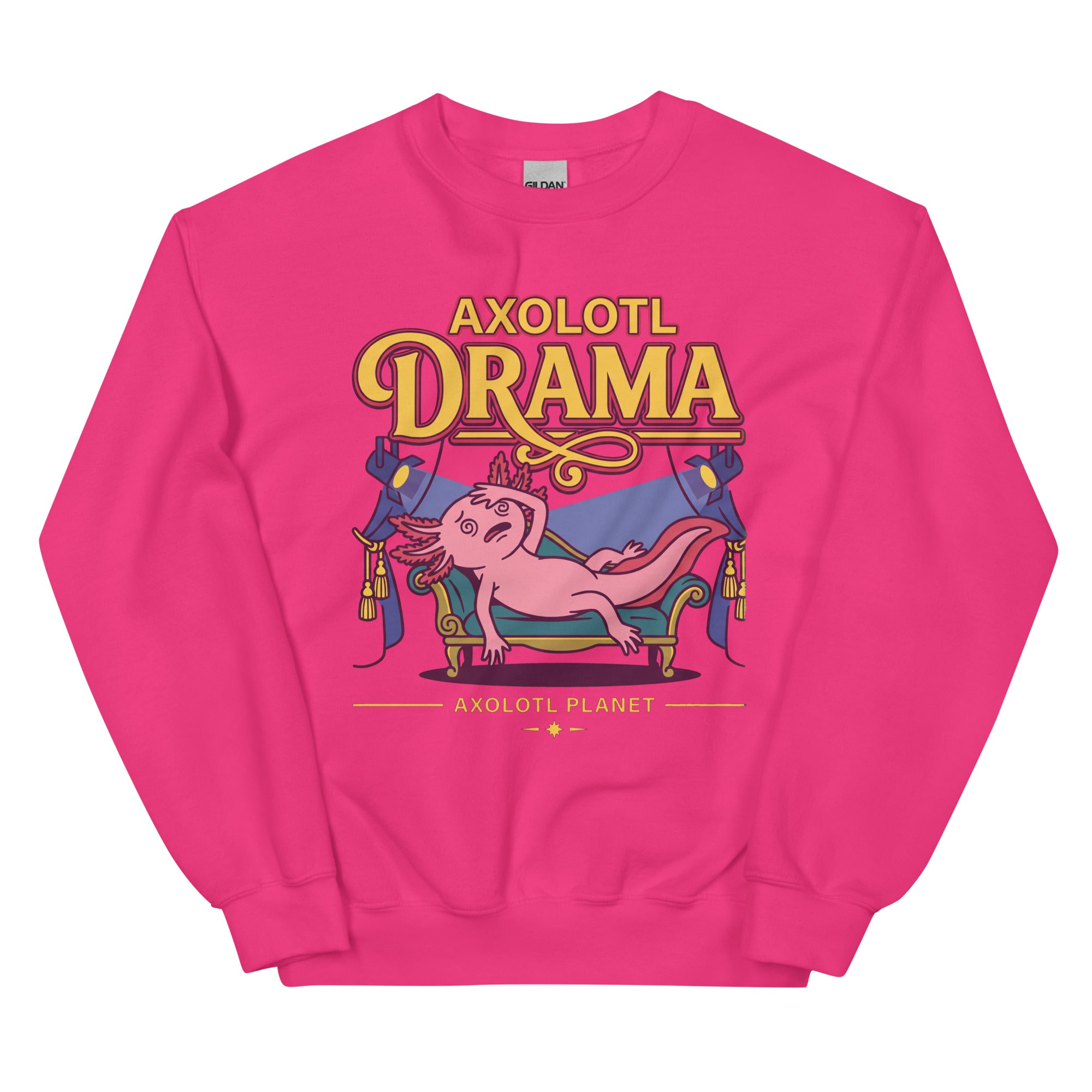 Axolotl Drama axolotl Sweatshirt mockup