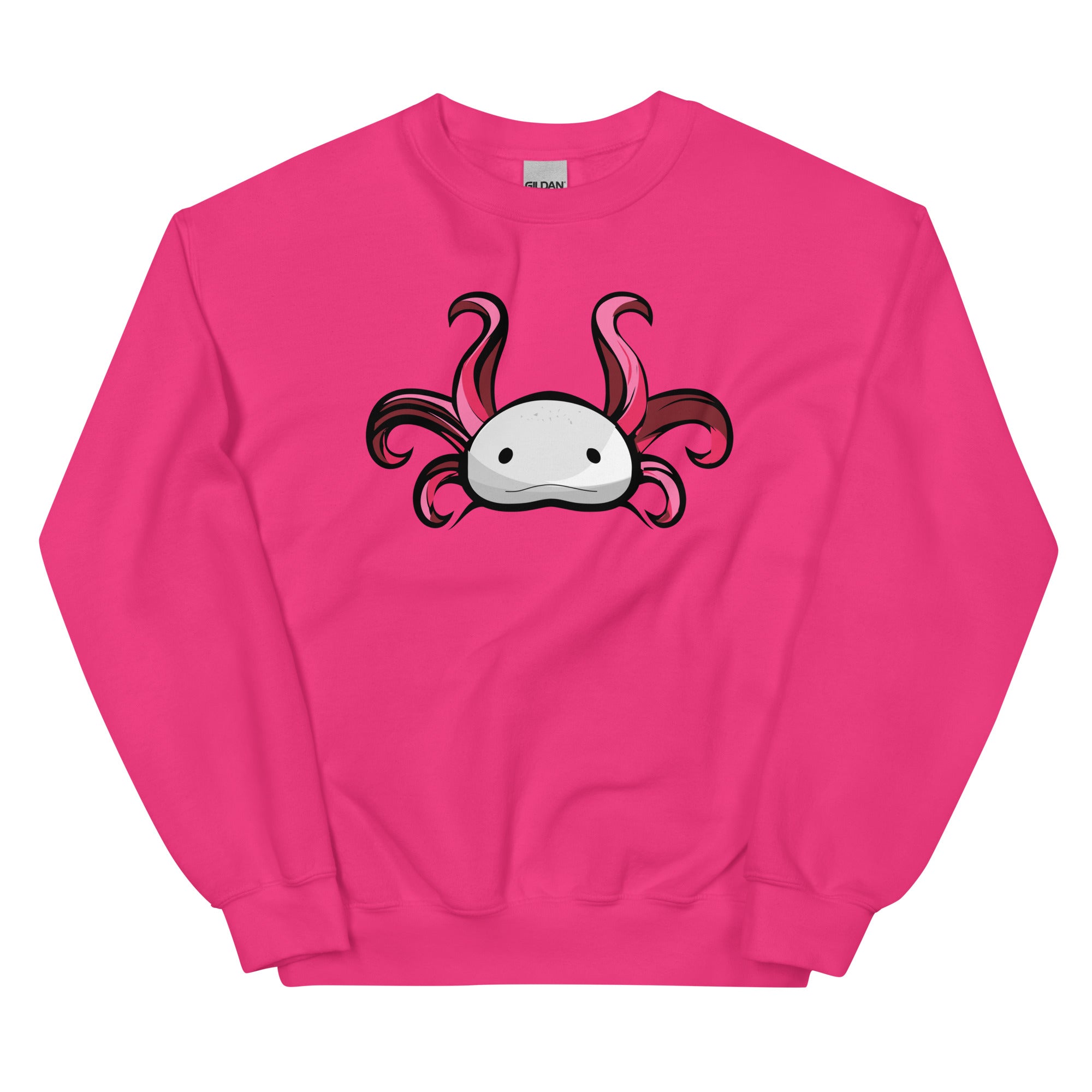 Axolotl Planet Logo Mark axolotl Sweatshirt mockup