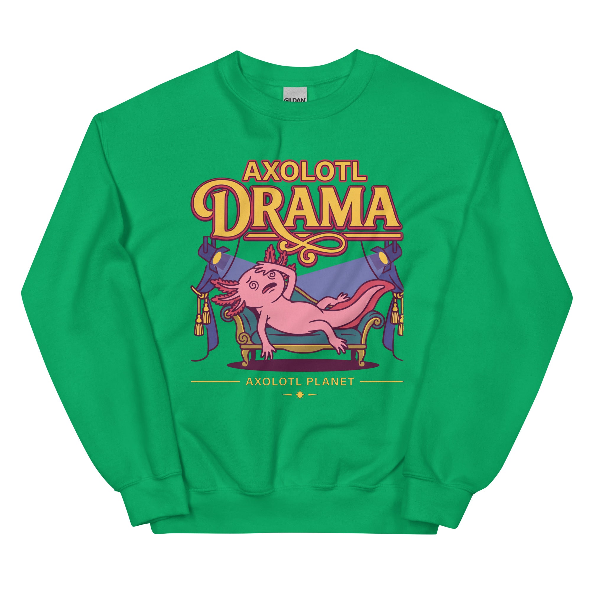 Axolotl Drama axolotl Sweatshirt mockup