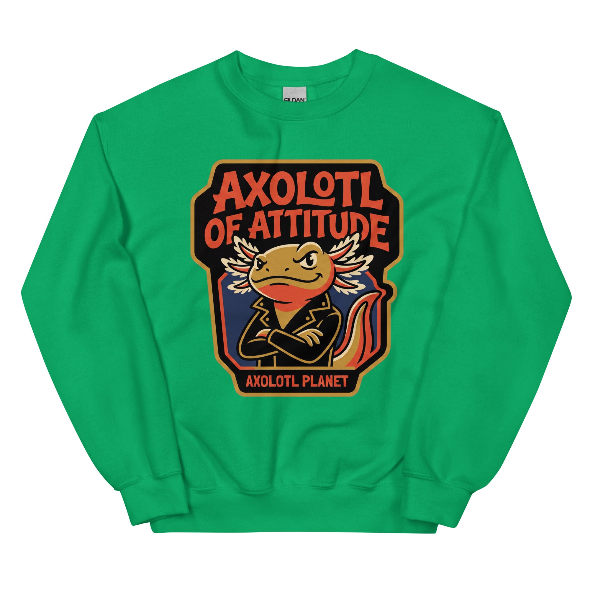 Axolotl of Attitude axolotl Sweatshirt mockup