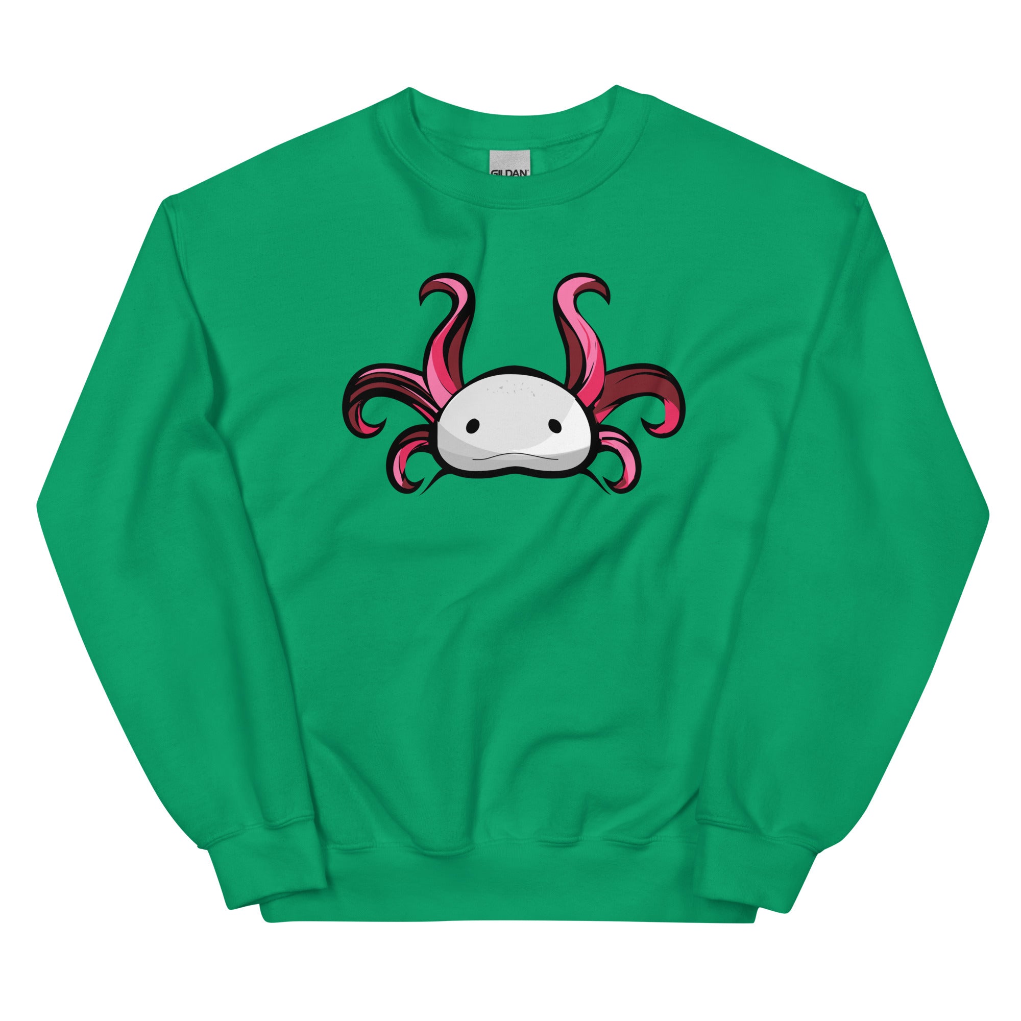 Axolotl Planet Logo Mark axolotl Sweatshirt mockup