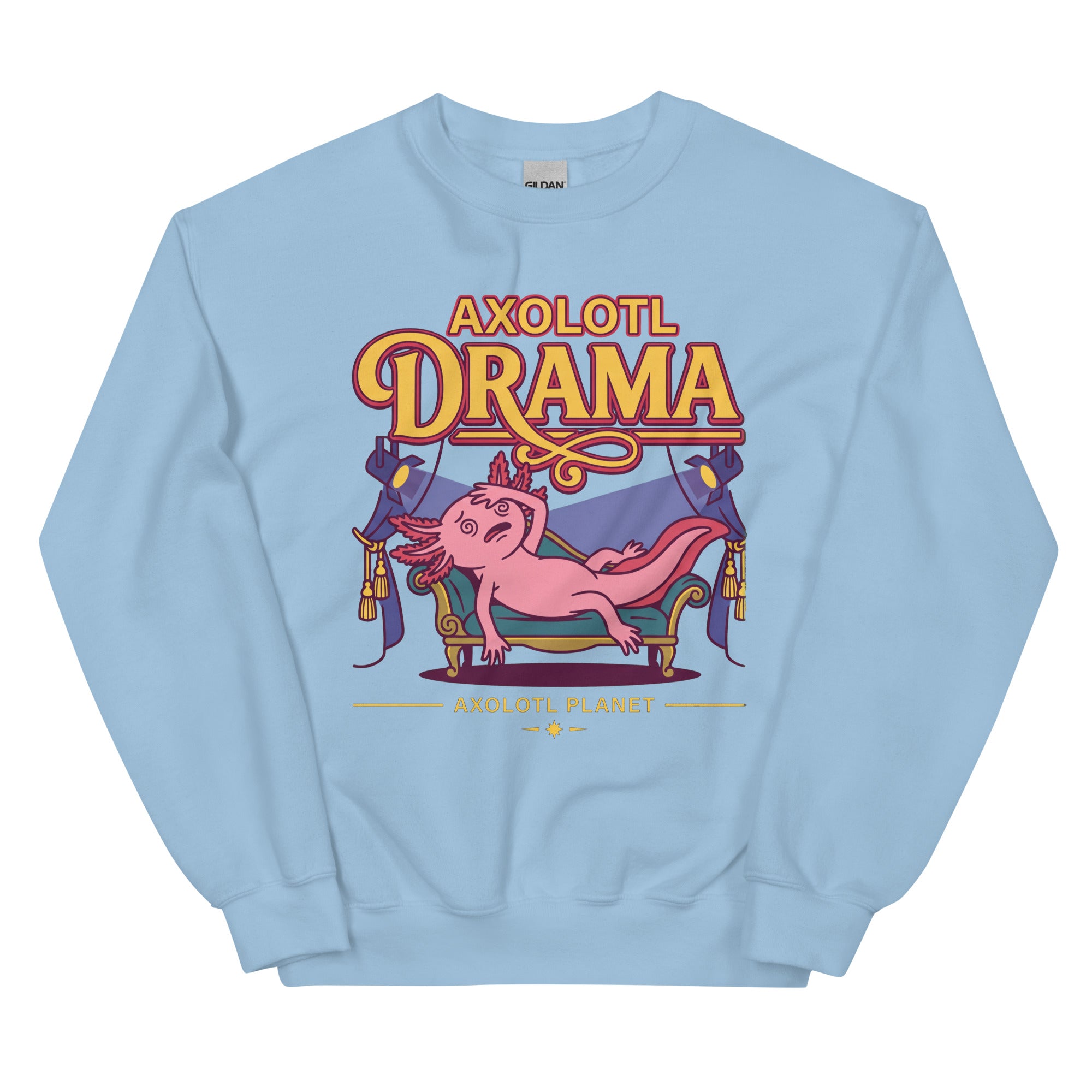 Axolotl Drama axolotl Sweatshirt mockup