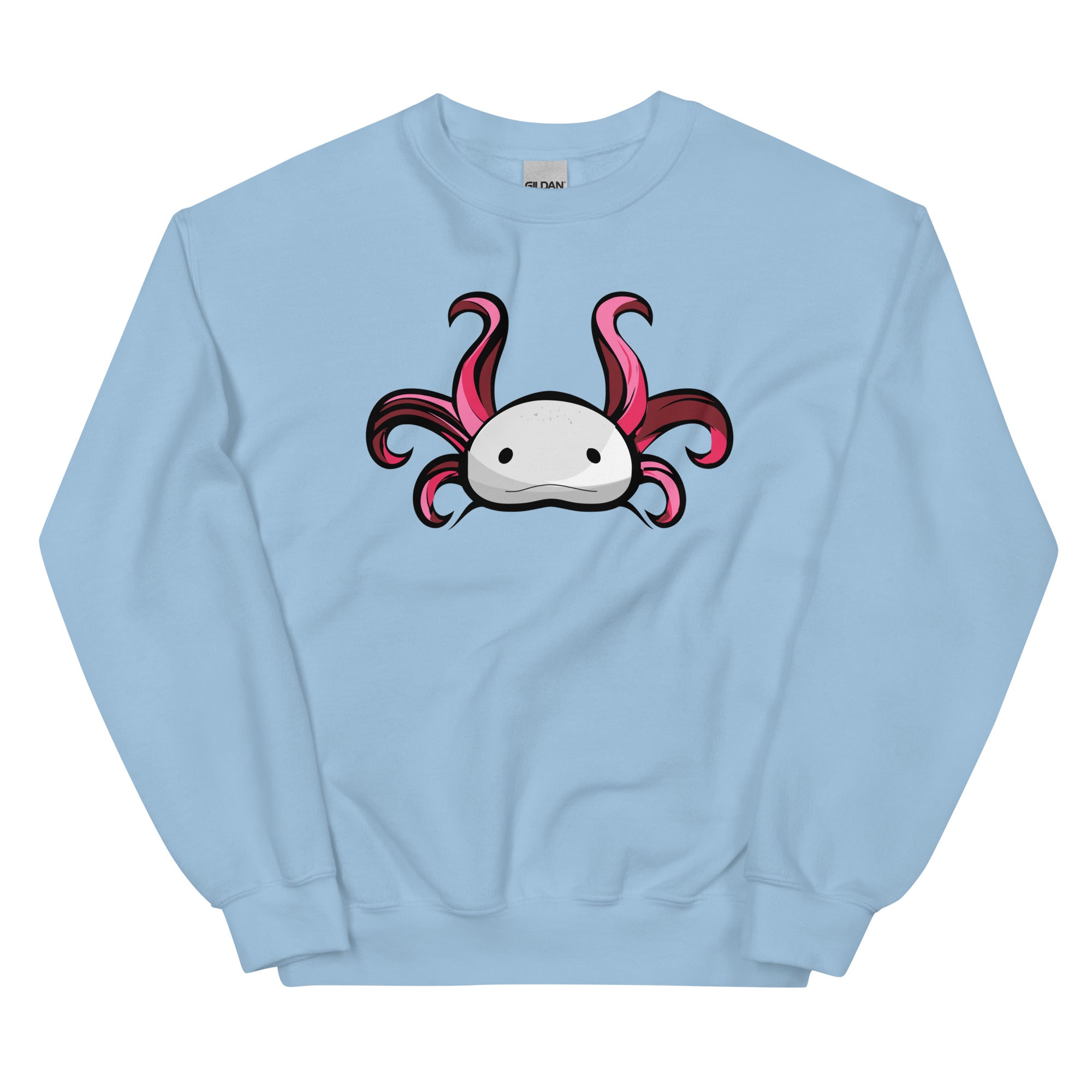 Axolotl Planet Logo Mark axolotl Sweatshirt mockup
