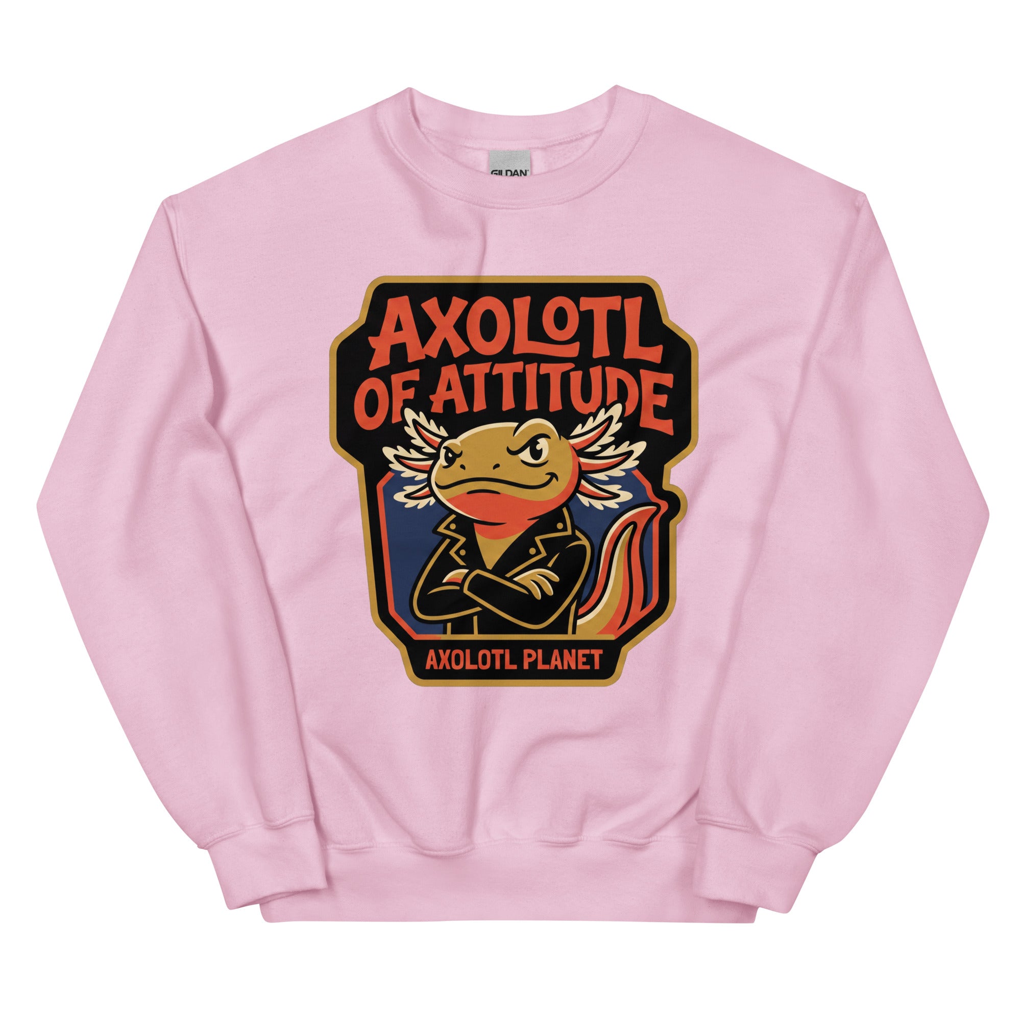 Axolotl of Attitude axolotl Sweatshirt mockup
