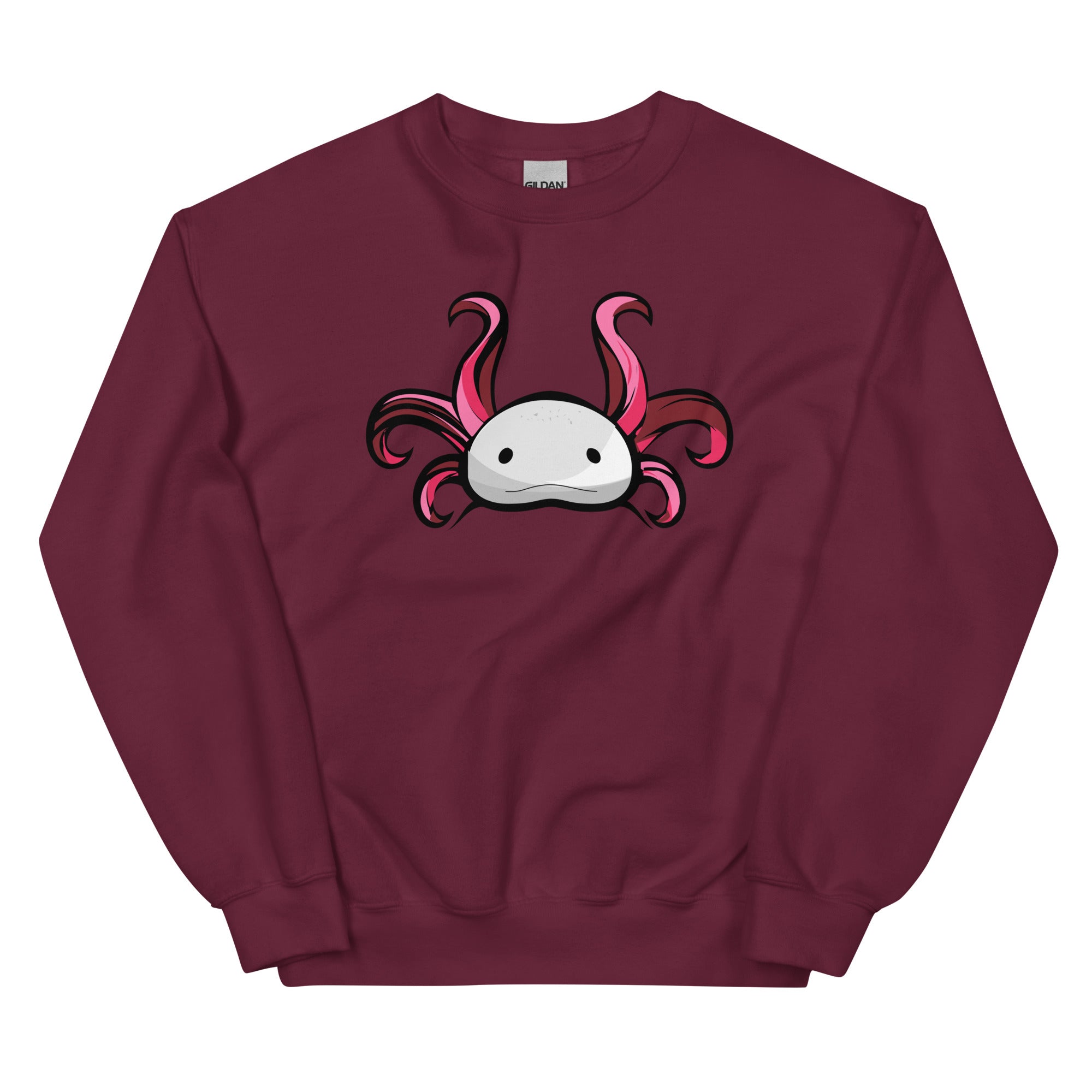 Axolotl Planet Logo Mark axolotl Sweatshirt mockup