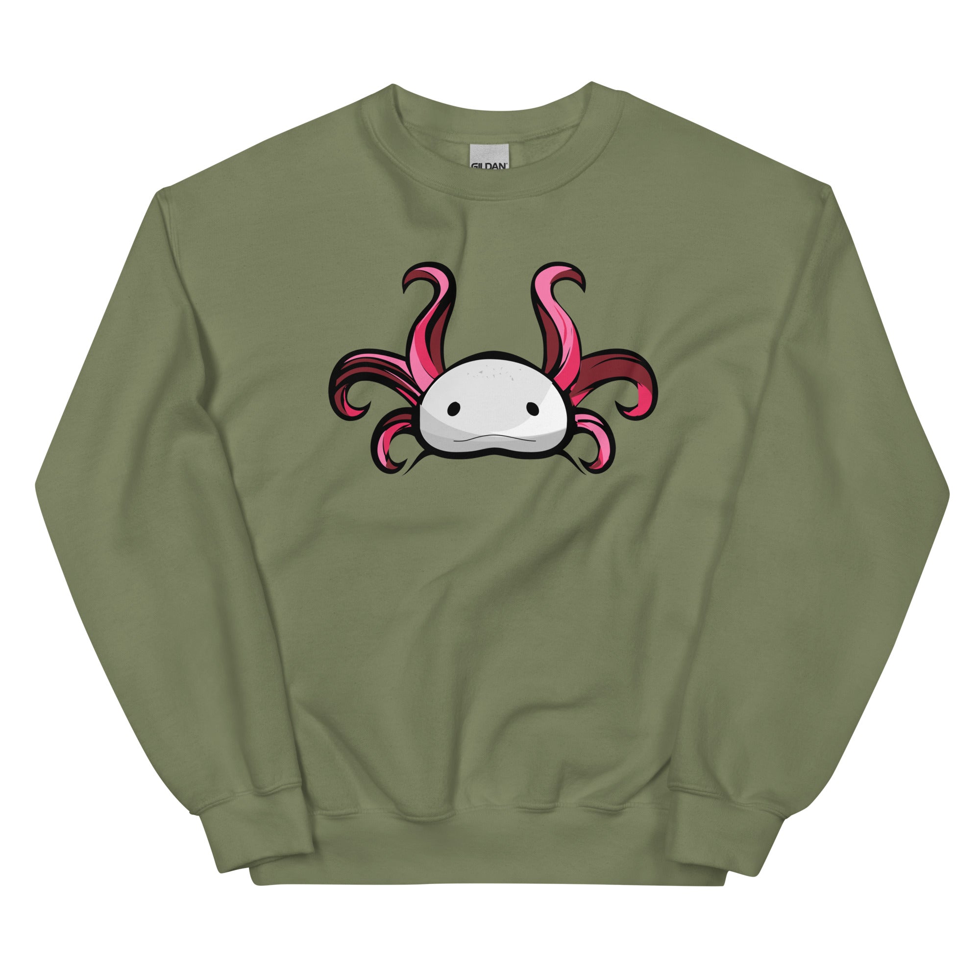Axolotl Planet Logo Mark axolotl Sweatshirt mockup
