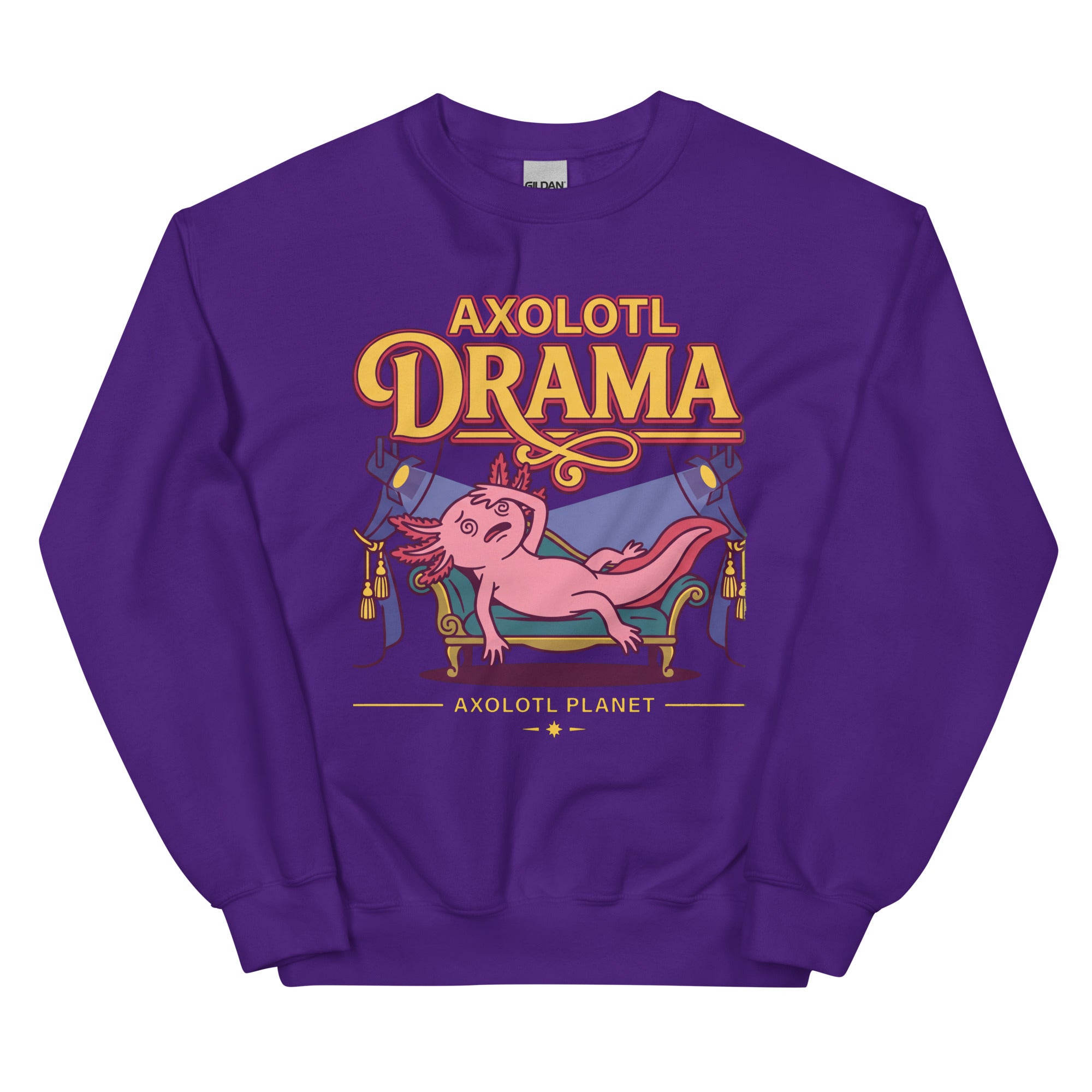 Axolotl Drama axolotl Sweatshirt mockup