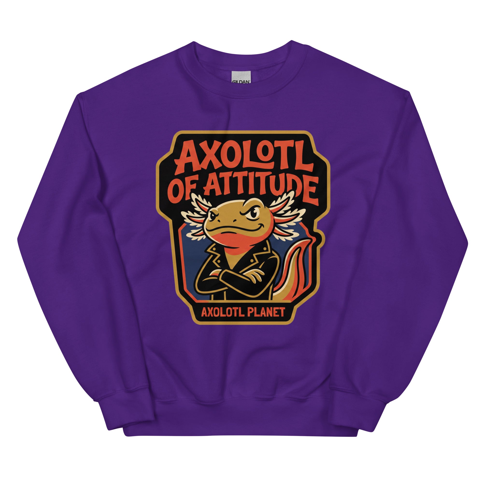 Axolotl of Attitude axolotl Sweatshirt mockup