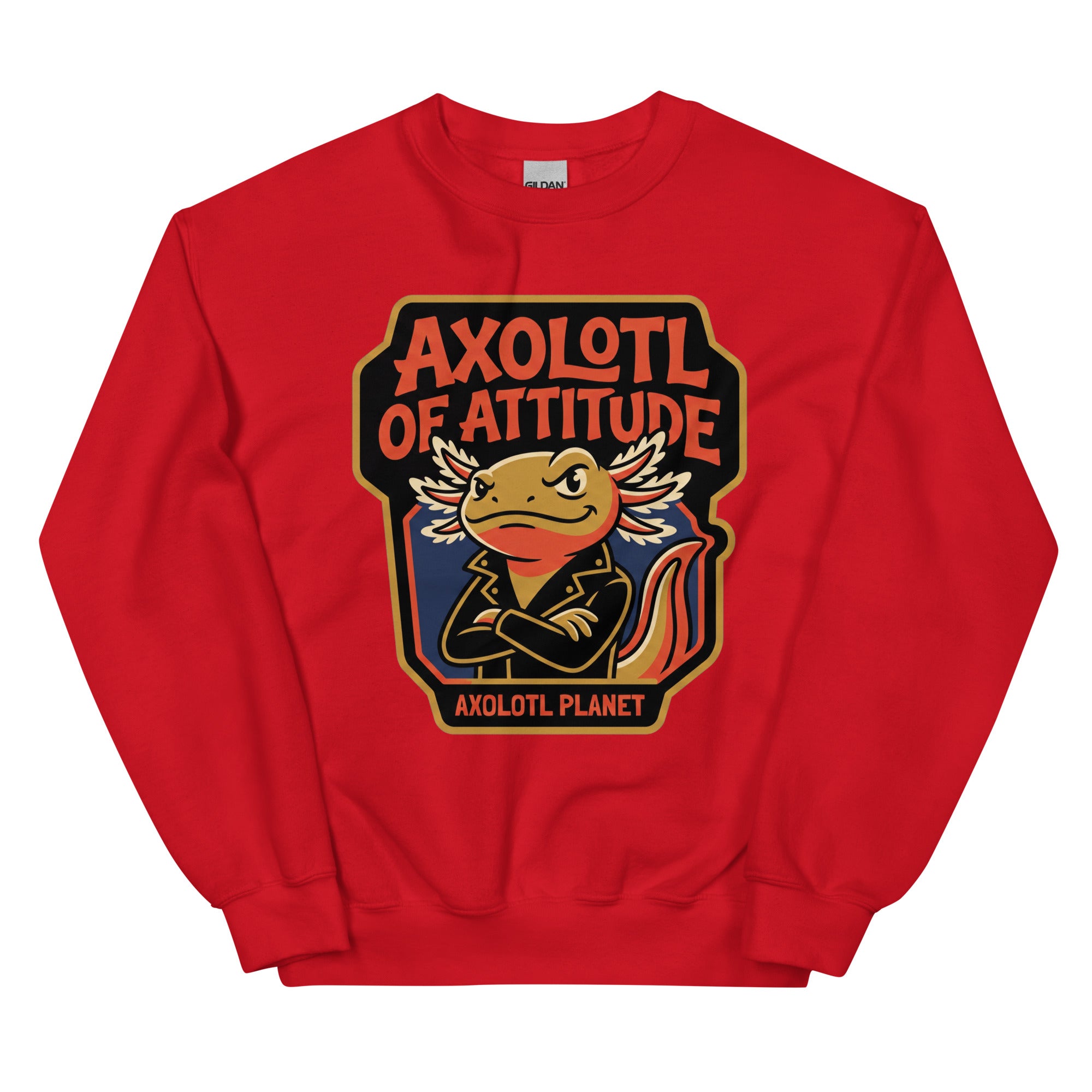 Axolotl of Attitude axolotl Sweatshirt mockup
